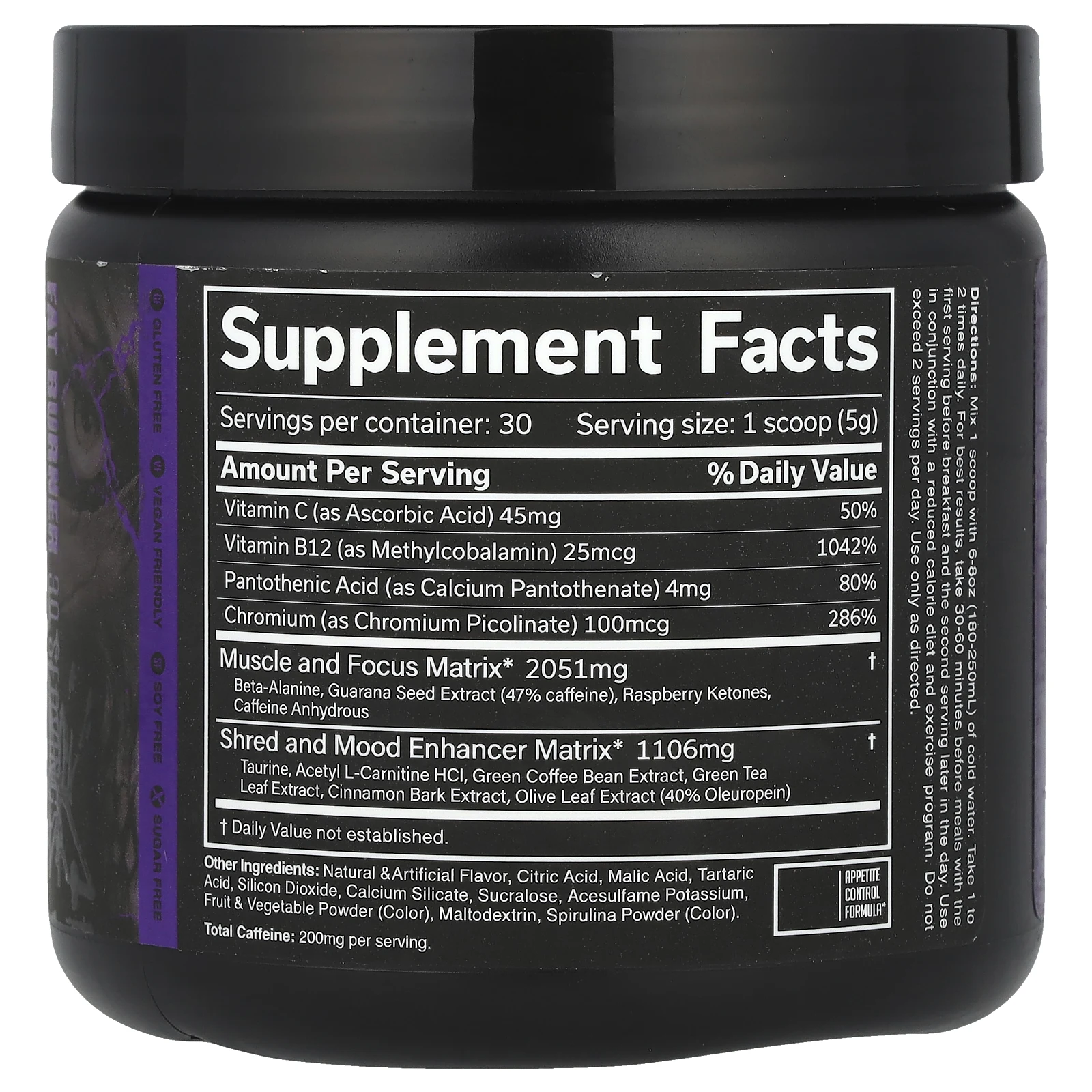 JNX Sports, The Ripper, жиросжигатель, темный виноград, 150 г (5,3 унции)