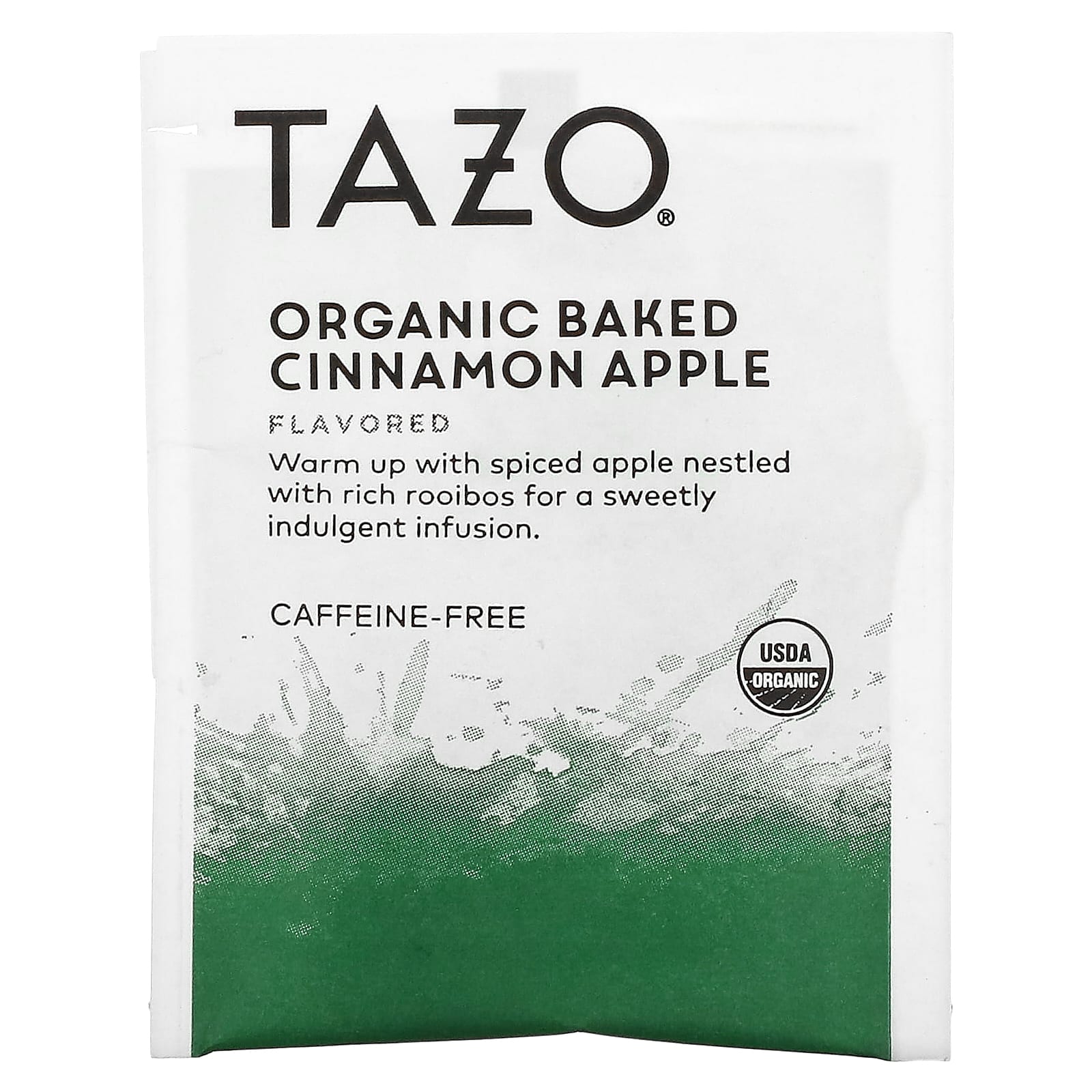 Tazo Teas, Herbal Tea, органическое запеченное яблоко с корицей, без кофеина, 20 пакетиков, 50 г (1,76 унции)