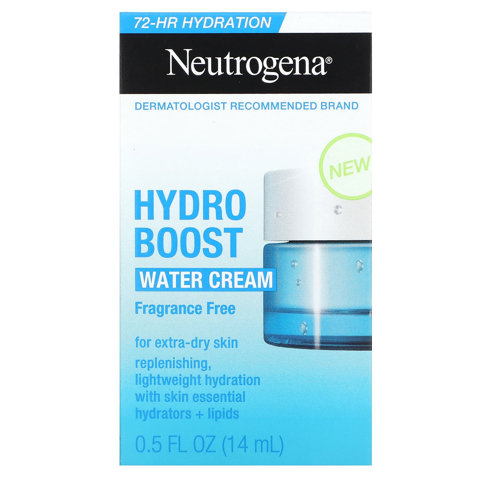 Neutrogena, Hydro Boost, увлажняющий крем, без отдушек, 14 мл (0,5 жидк. унции)