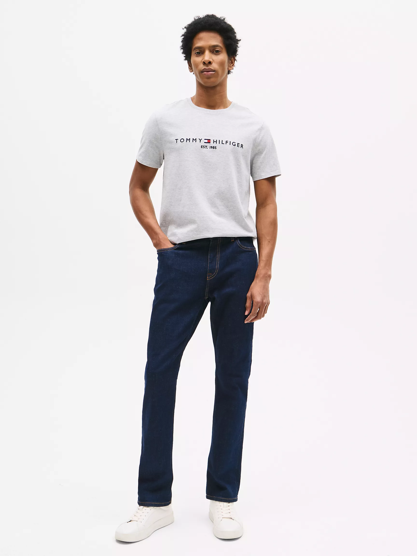 Мужская футболка Tommy Hilfiger, Футболка с вышитым логотипом Tommy