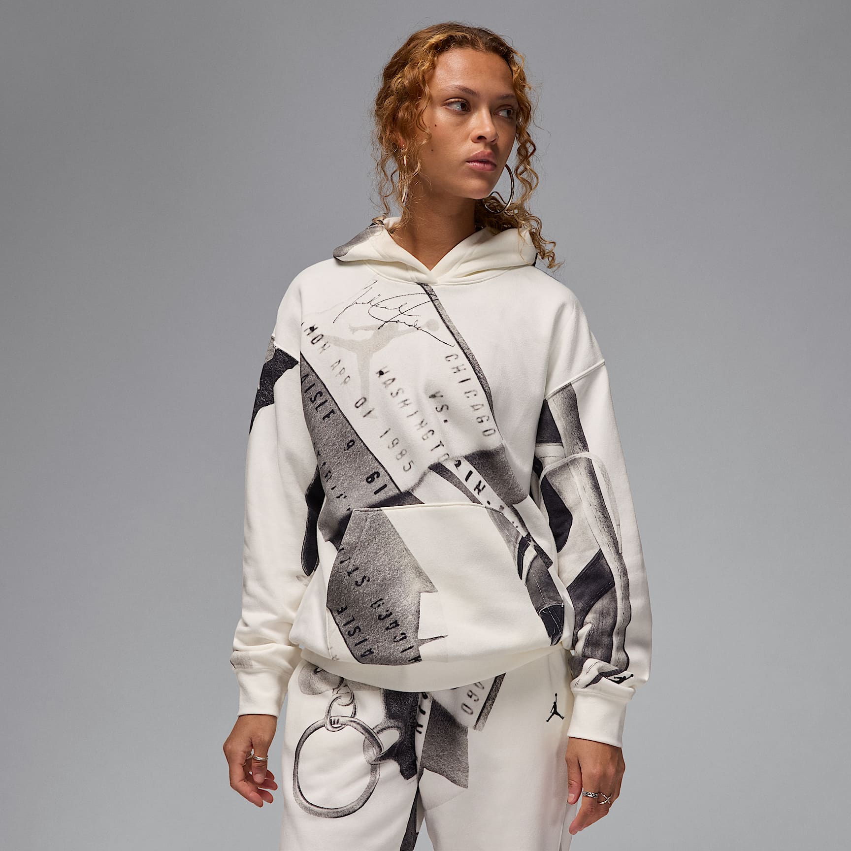 Jordan Brooklyn Fleece Women's Printed Pullover Hoodie