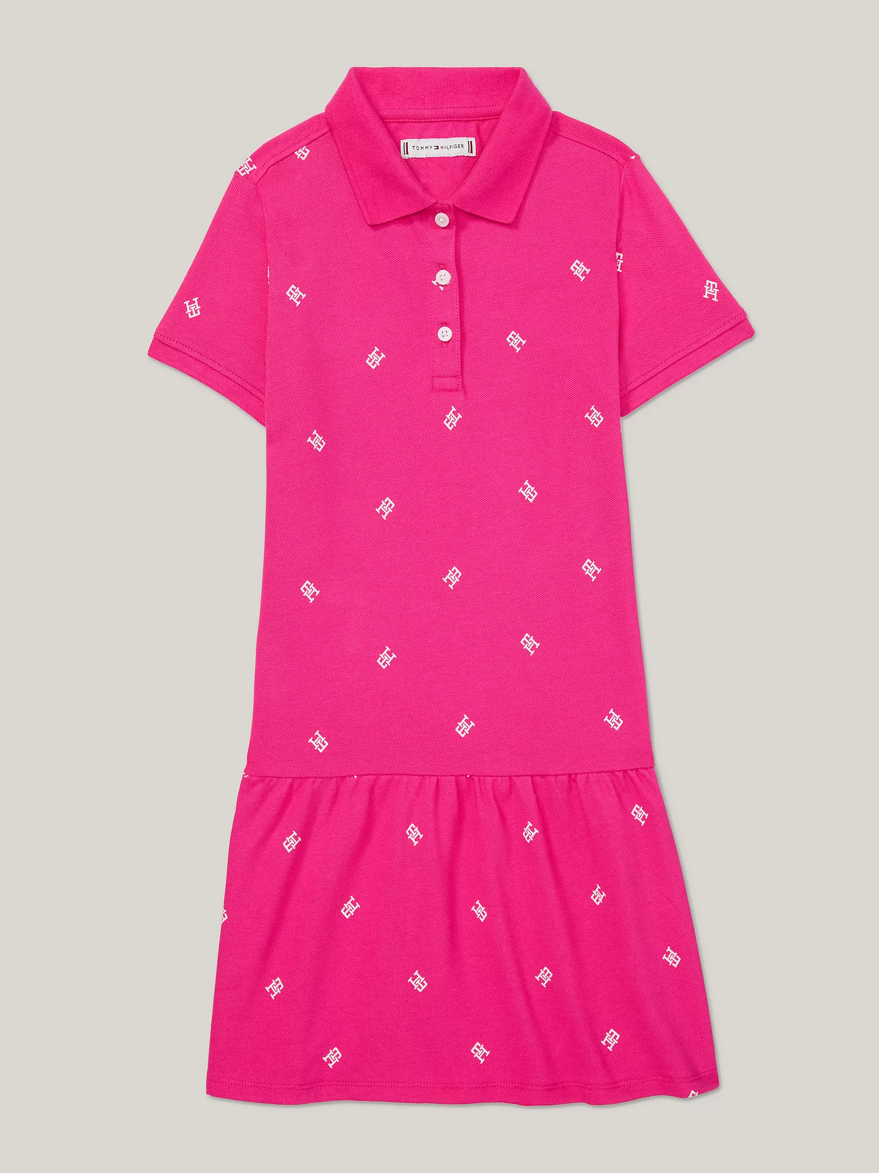 Платье для девочек Tommy Hilfiger, Детское поло-платье с монограммным узором TH