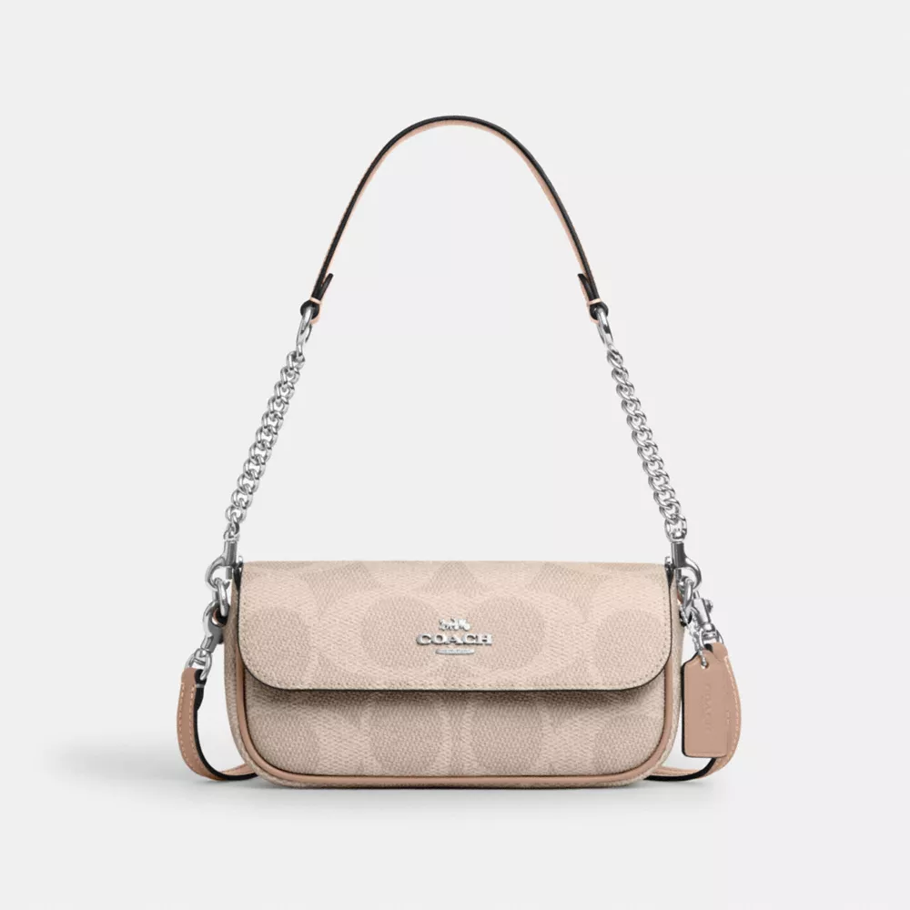 Сумка COACH Hailey Flap Bag In Signature Canvas