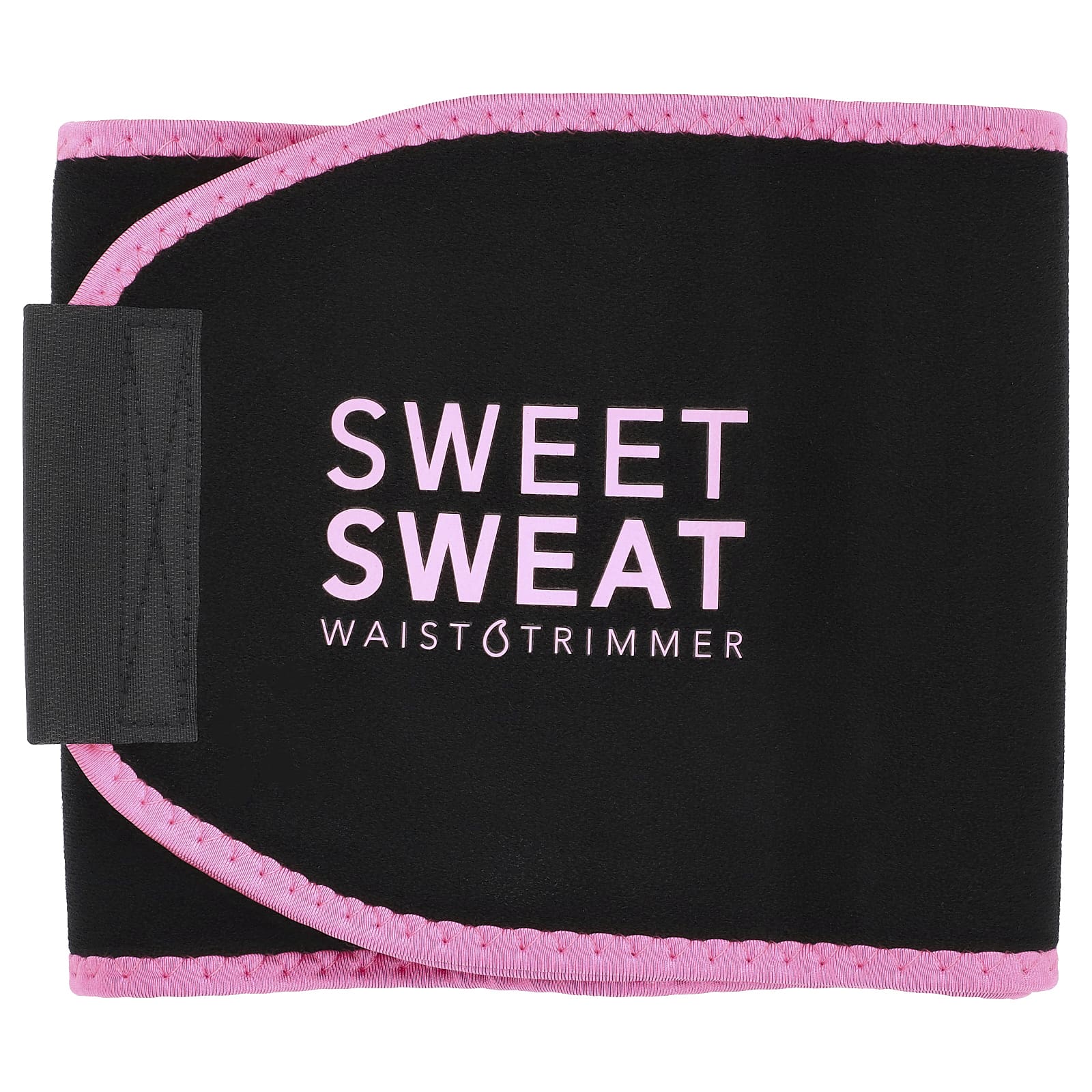 Sports Research, Sweet Sweat, триммер для талии, большой, черный и розовый, 1 шт.