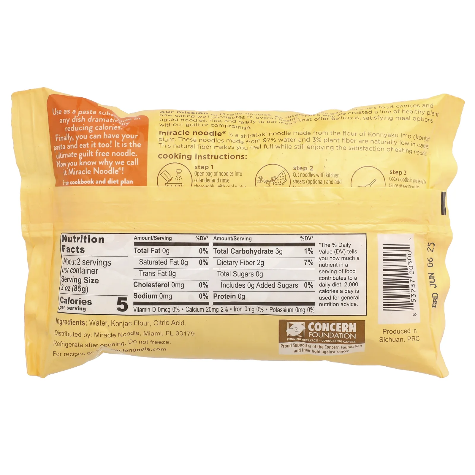 Miracle Noodle, Angel Hair Style, 200 г (7 унций)