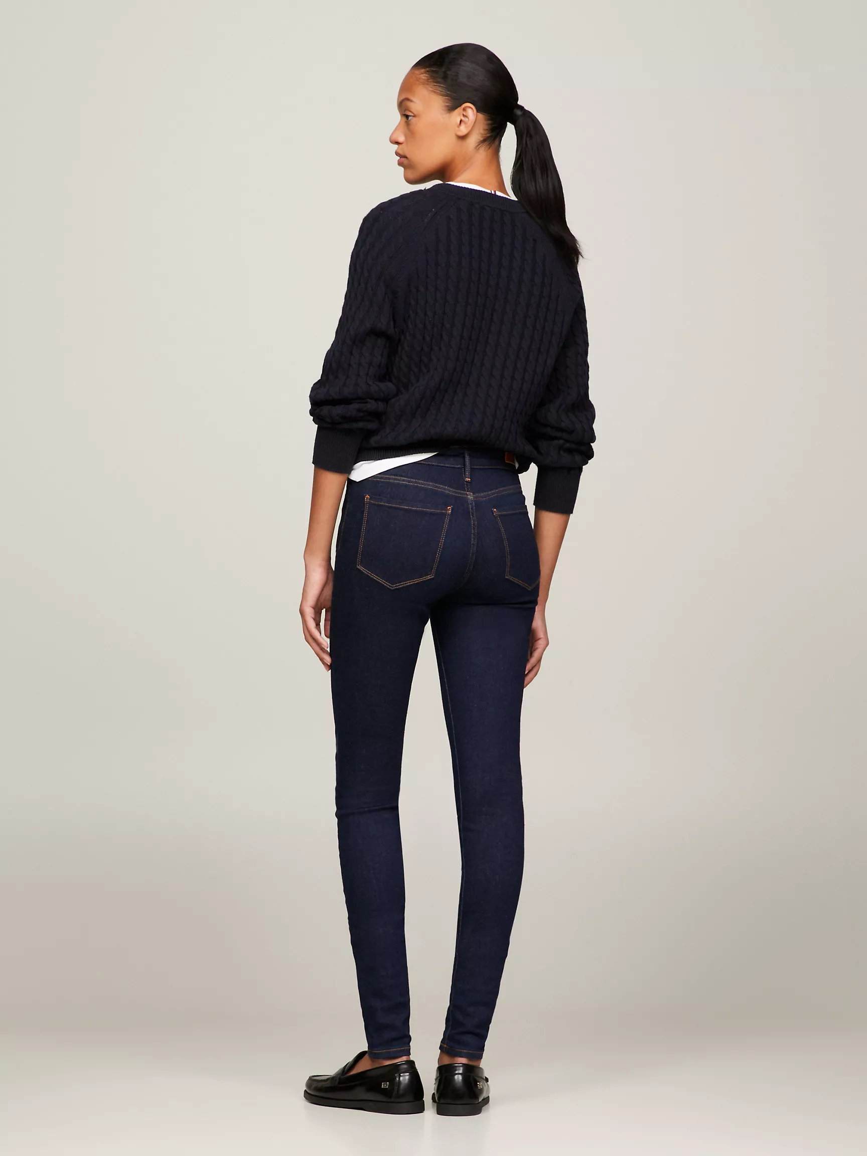 Женские джинсы Tommy Hilfiger, Джинсы суперскинни темной стирки