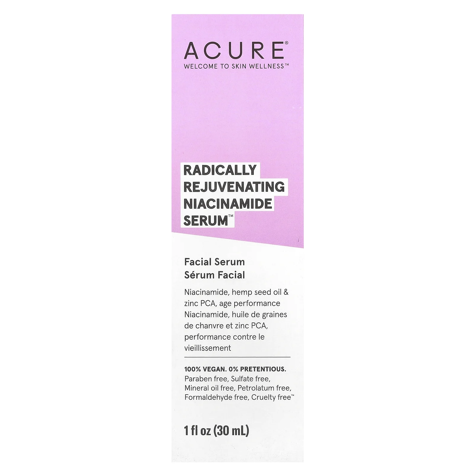 ACURE, Radically Rejuvenating, сыворотка с никотинамидом, 30 мл (1 жидк. Унция)