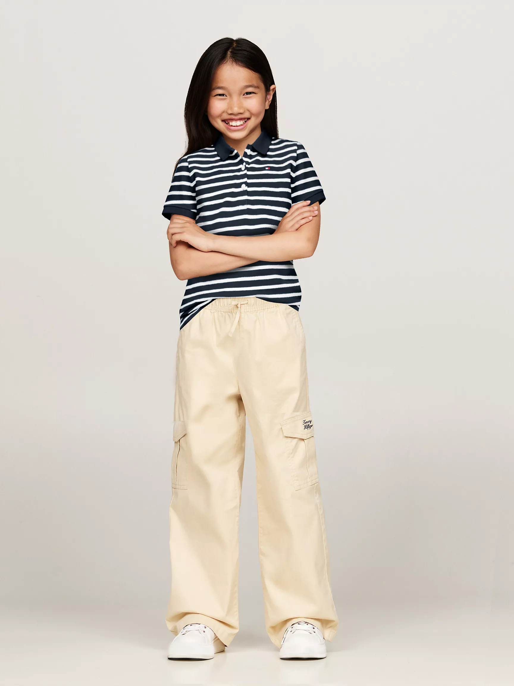 Рубашка-поло для девочек Tommy Hilfiger, Детское полосатое поло