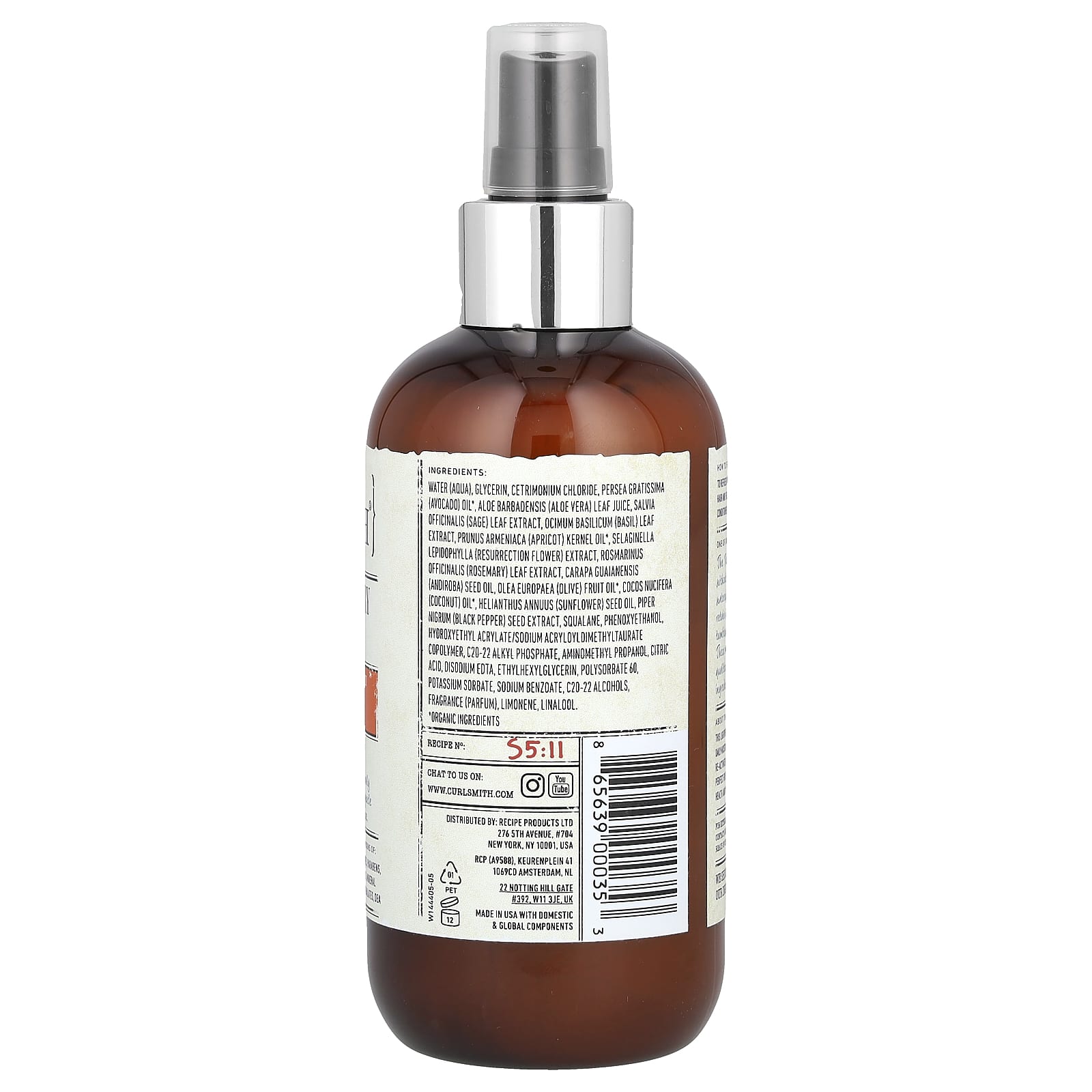 Curlsmith, Реактиватор увлажнения и памяти, 237 мл (8 жидк. Унций)