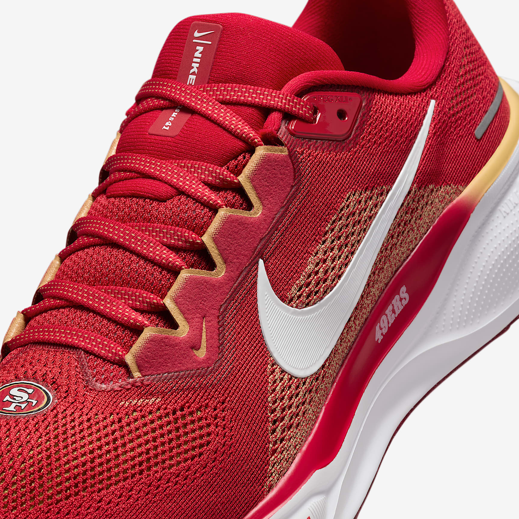 Nike Pegasus 41 NFL San Francisco 49ers Men's Road Running Shoes