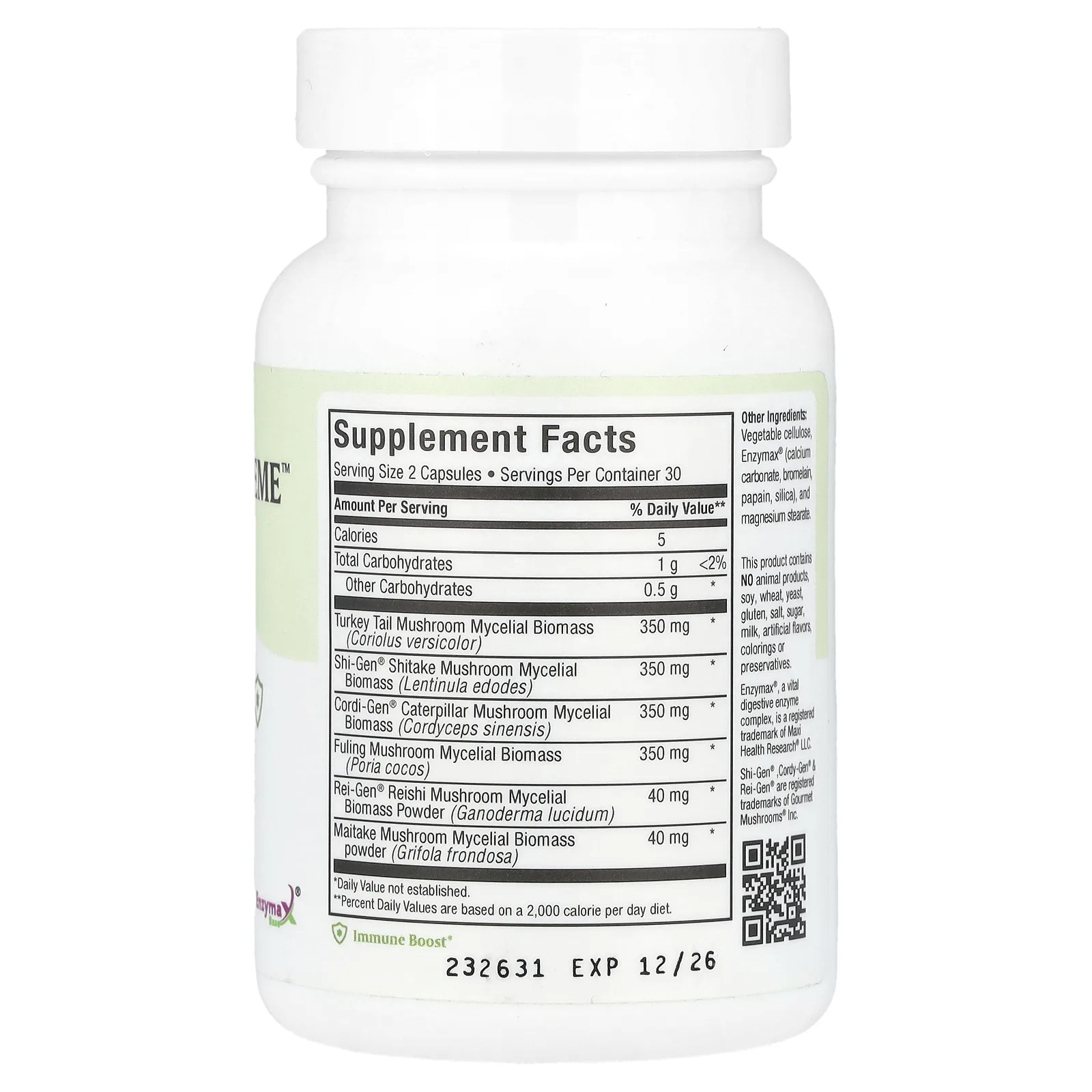 Maxi Health, Maxi Mushroom Supreme ™, 60 капсул