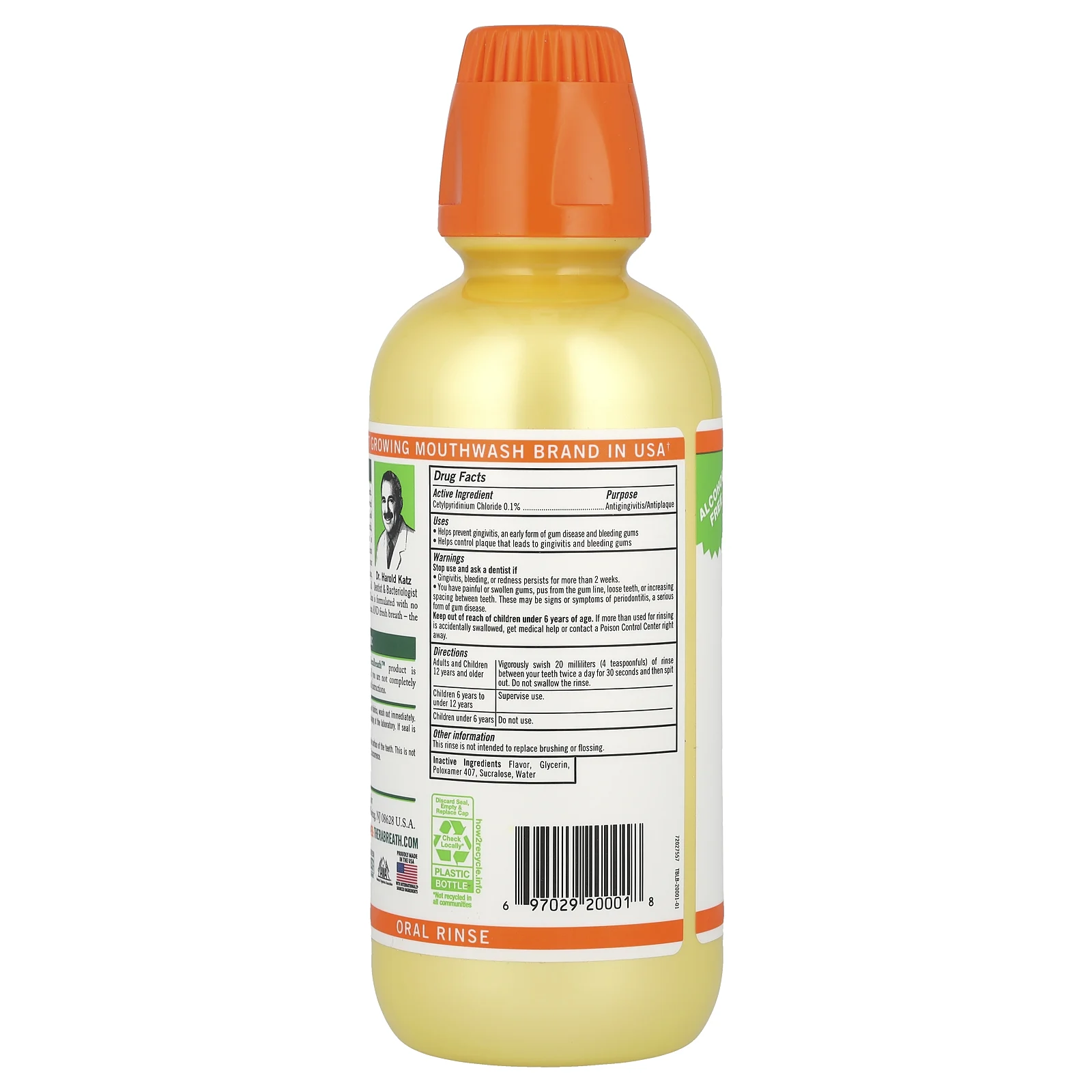 TheraBreath, Глубокое очищающее ополаскиватель для полости рта, свежая мята, 473 мл (16 жидк. Унций)