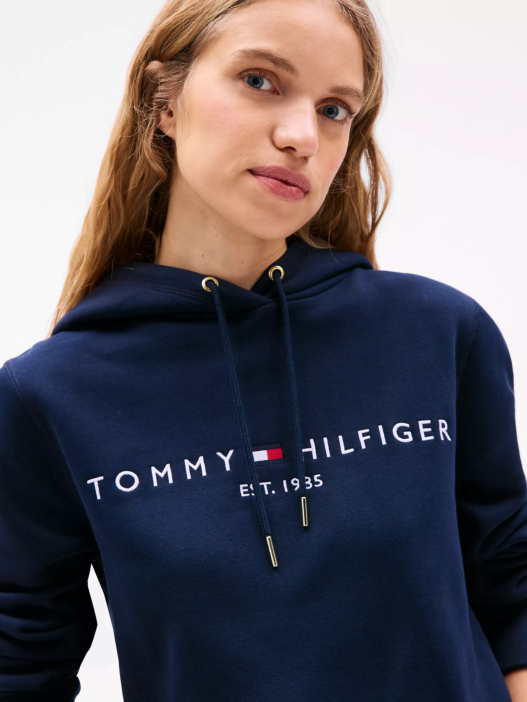 Женское худи Tommy Hilfiger, Худи с вышитым логотипом Tommy