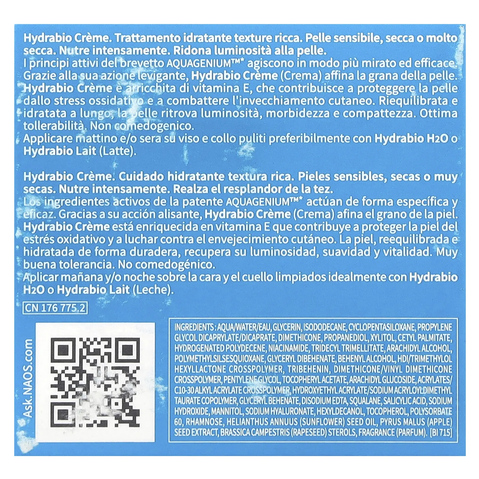 Bioderma, Hydrabio, крем для насыщенного увлажнения, 50 мл (1,67 жидк. Унции)