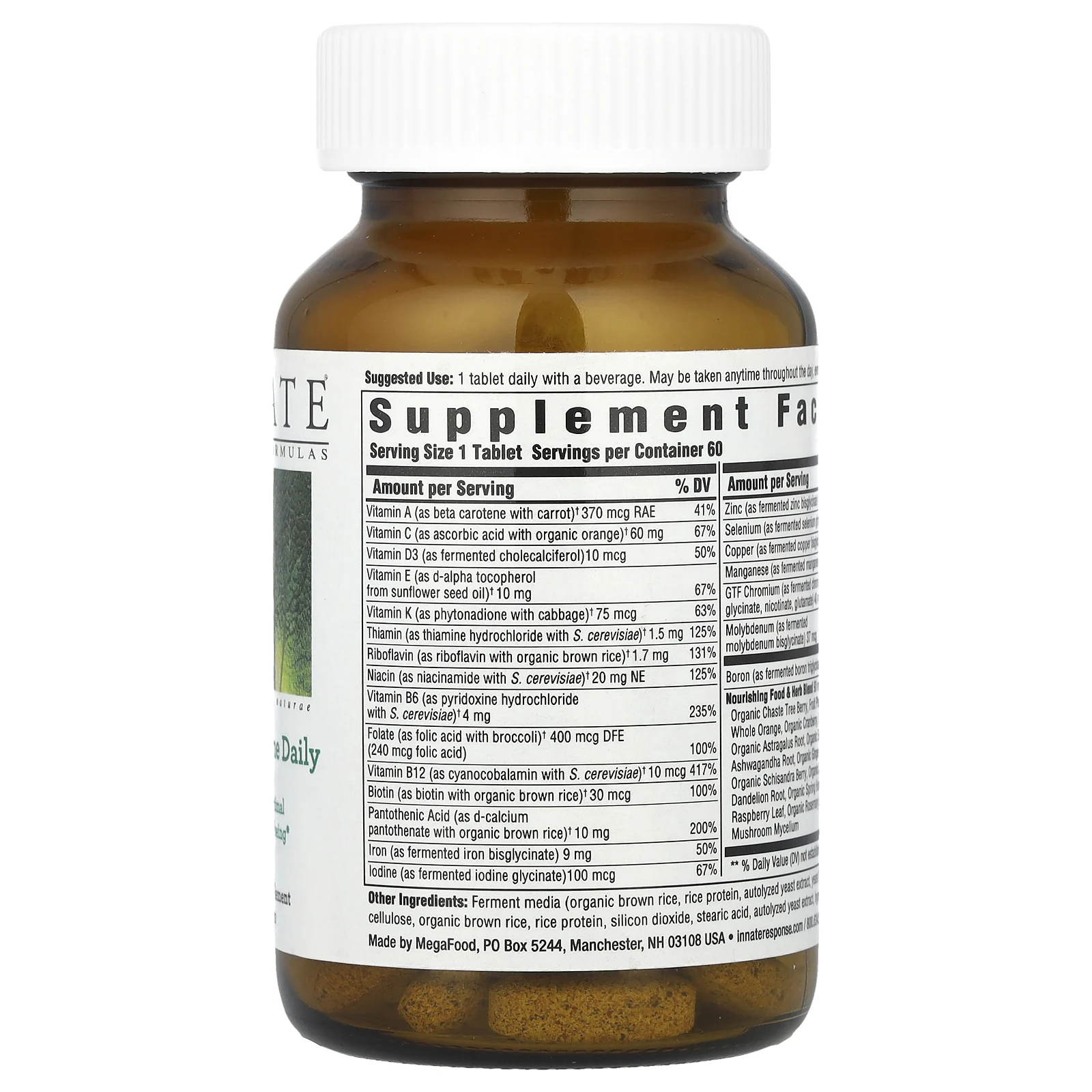 Innate Response Formulas, Women's One Daily, 60 таблеток