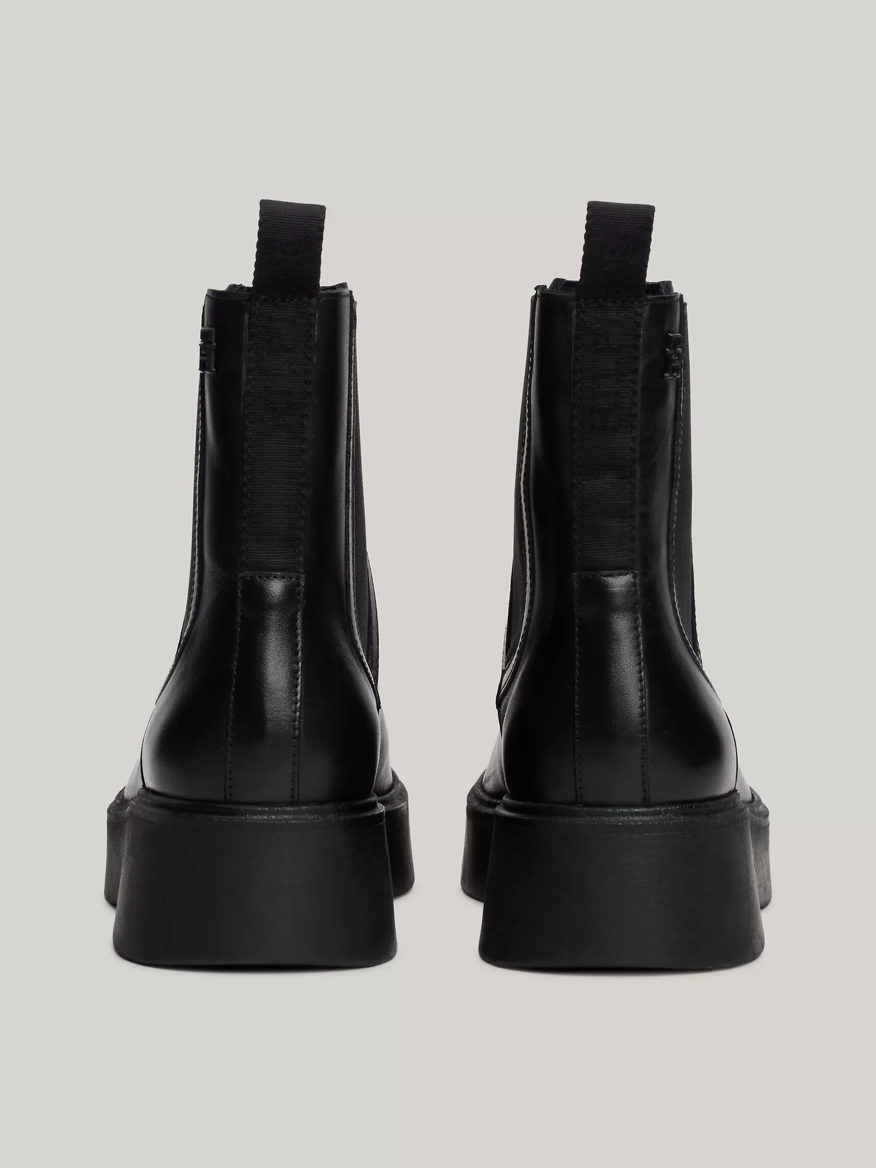 Женские ботинки Tommy Hilfiger, Кожаные ботинки челси с монограммным узором