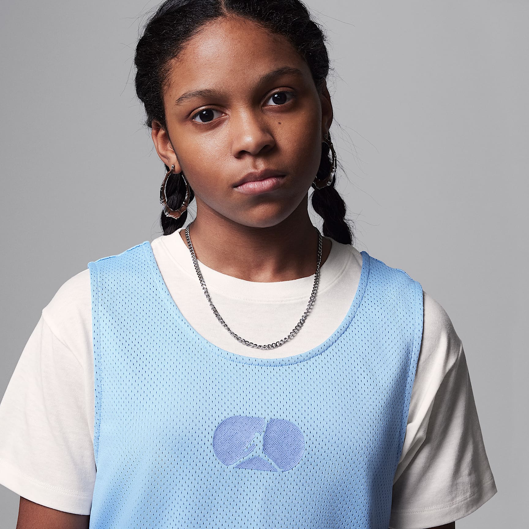 Jordan Training Camp Big Kids' Mesh Overlay T-Shirt