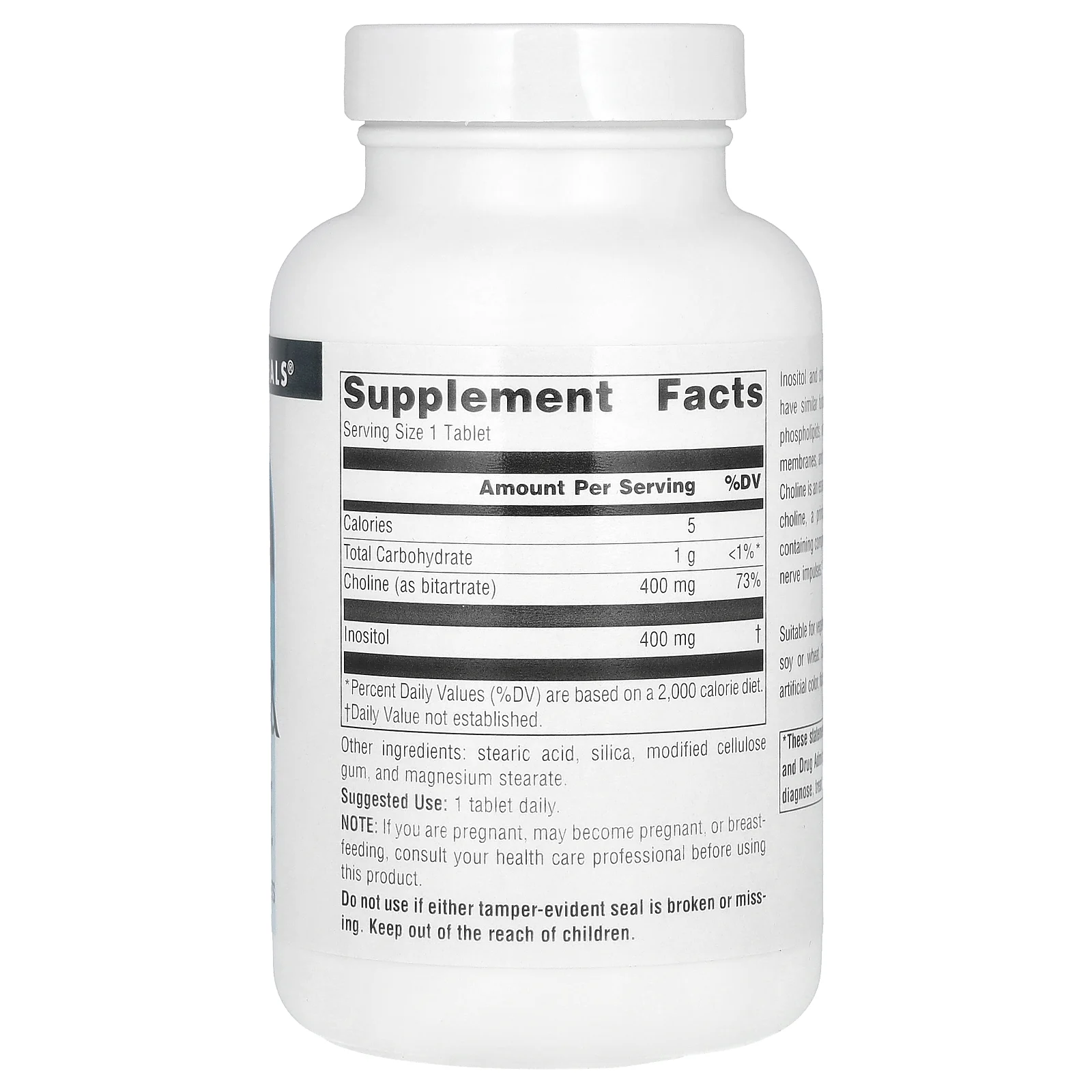 Source Naturals, инозитол и холин, 800 мг, 100 таблеток