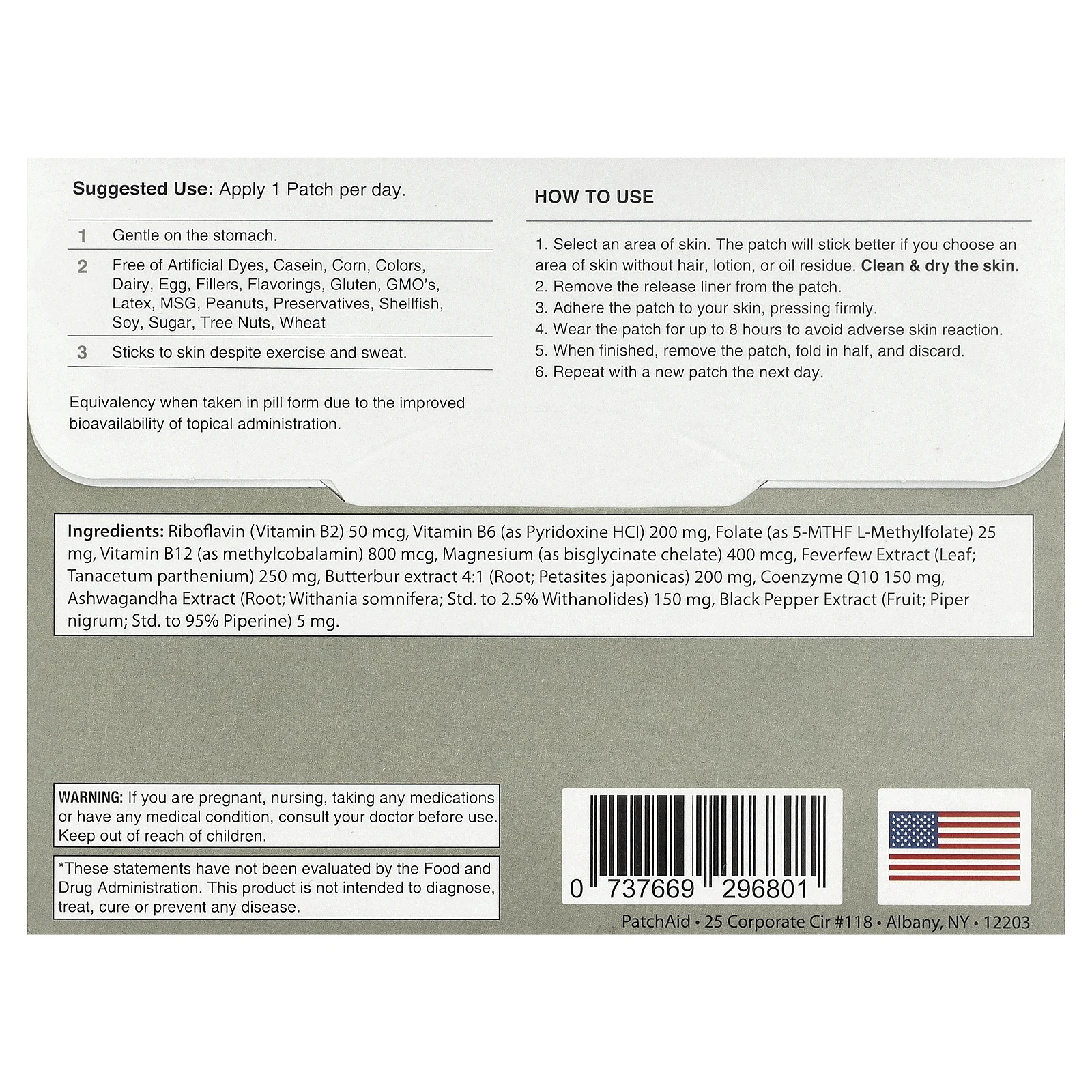 PatchAid, патч от мигрени, 30 шт.