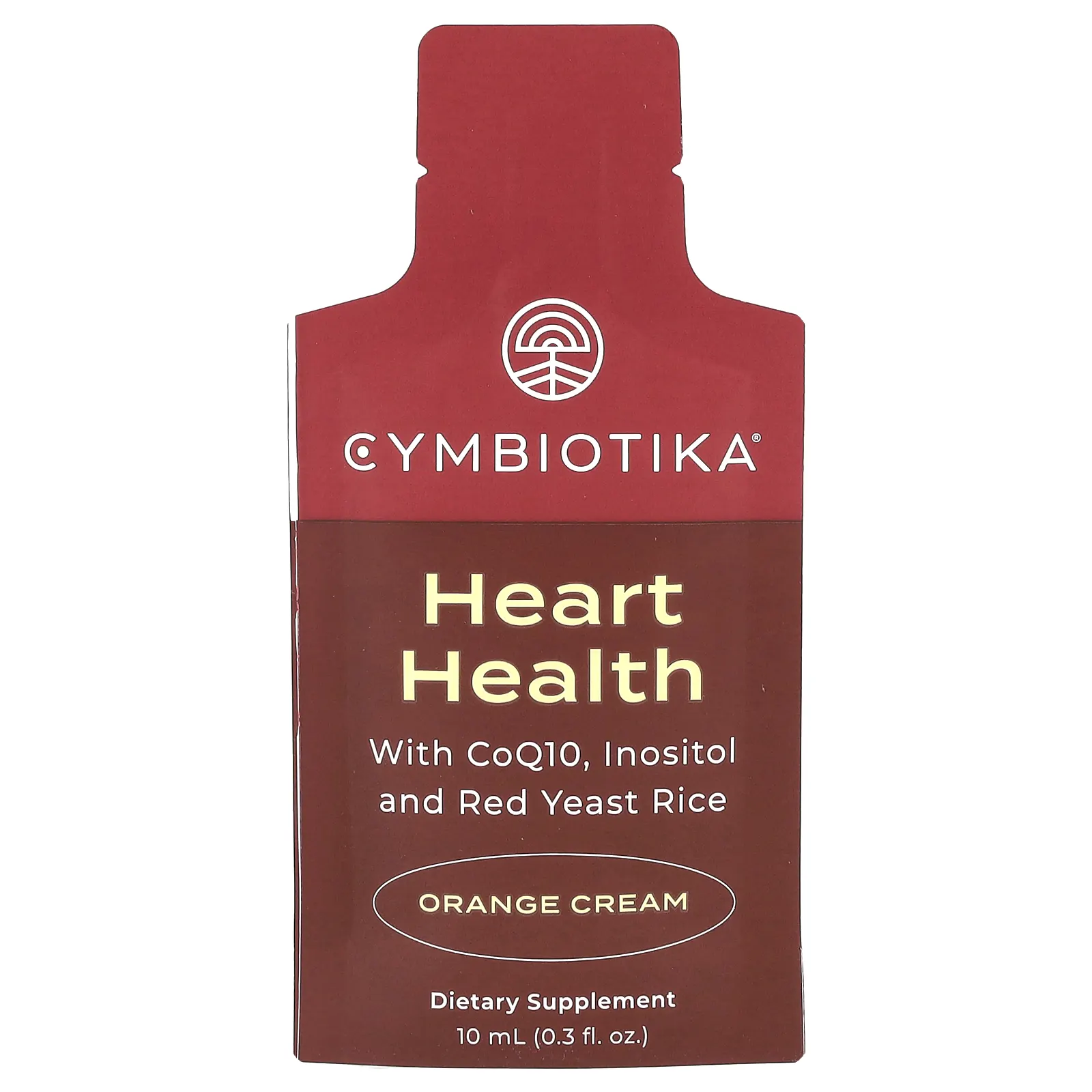 Cymbiotika, Heart Health, апельсиновый крем, 30 пакетиков по 10 мл (0,3 жидк. Унции)