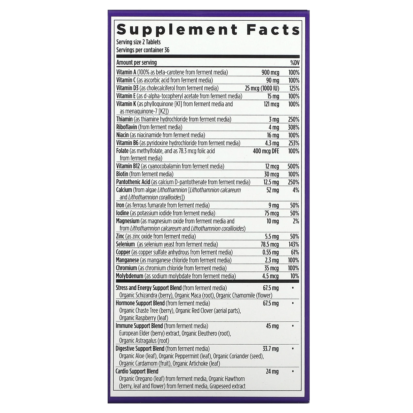 New Chapter, улучшенный мультивитаминный комплекс для женщин, 72 вегетарианские таблетки