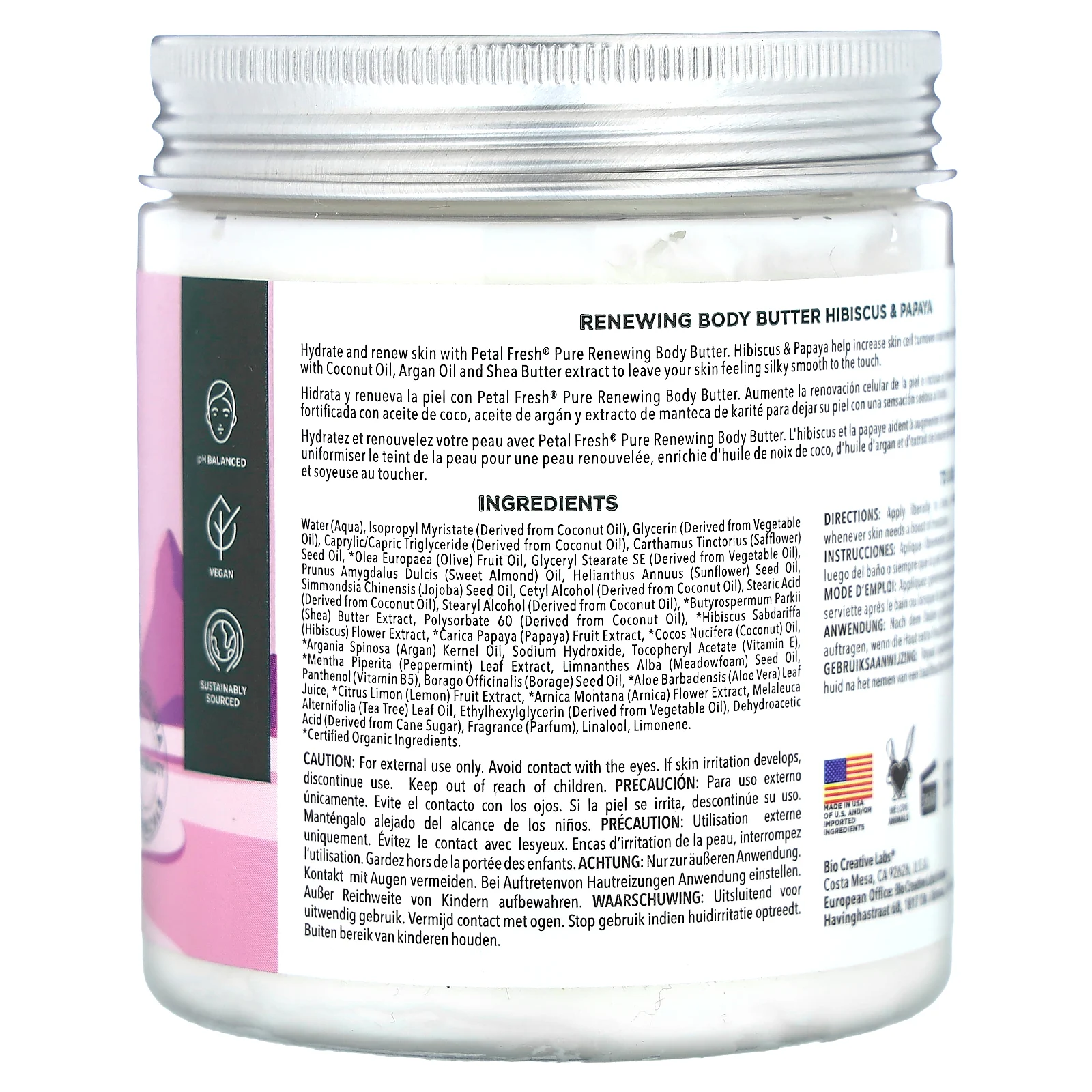 Petal Fresh, Pure, обновляющее масло для тела, гибискус и папайя, 237 мл (8 унций)