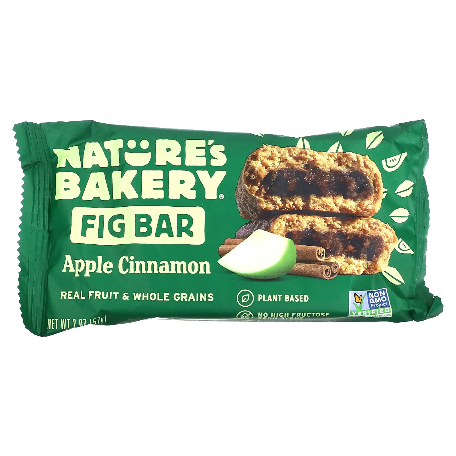 Nature's Bakery, Инжирный батончик, яблоко и корица, 6 двойных пакетиков по 57 г (2 унции)