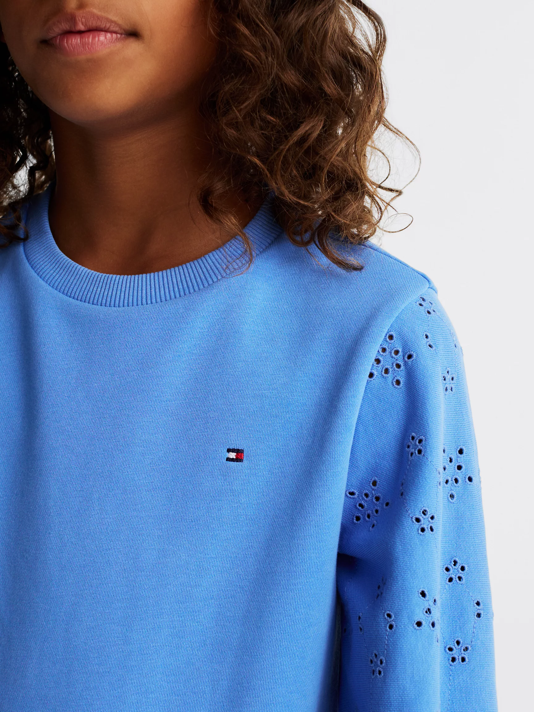 Платье для девочек Tommy Hilfiger, Детское вязаное платье с вышитыми звездами