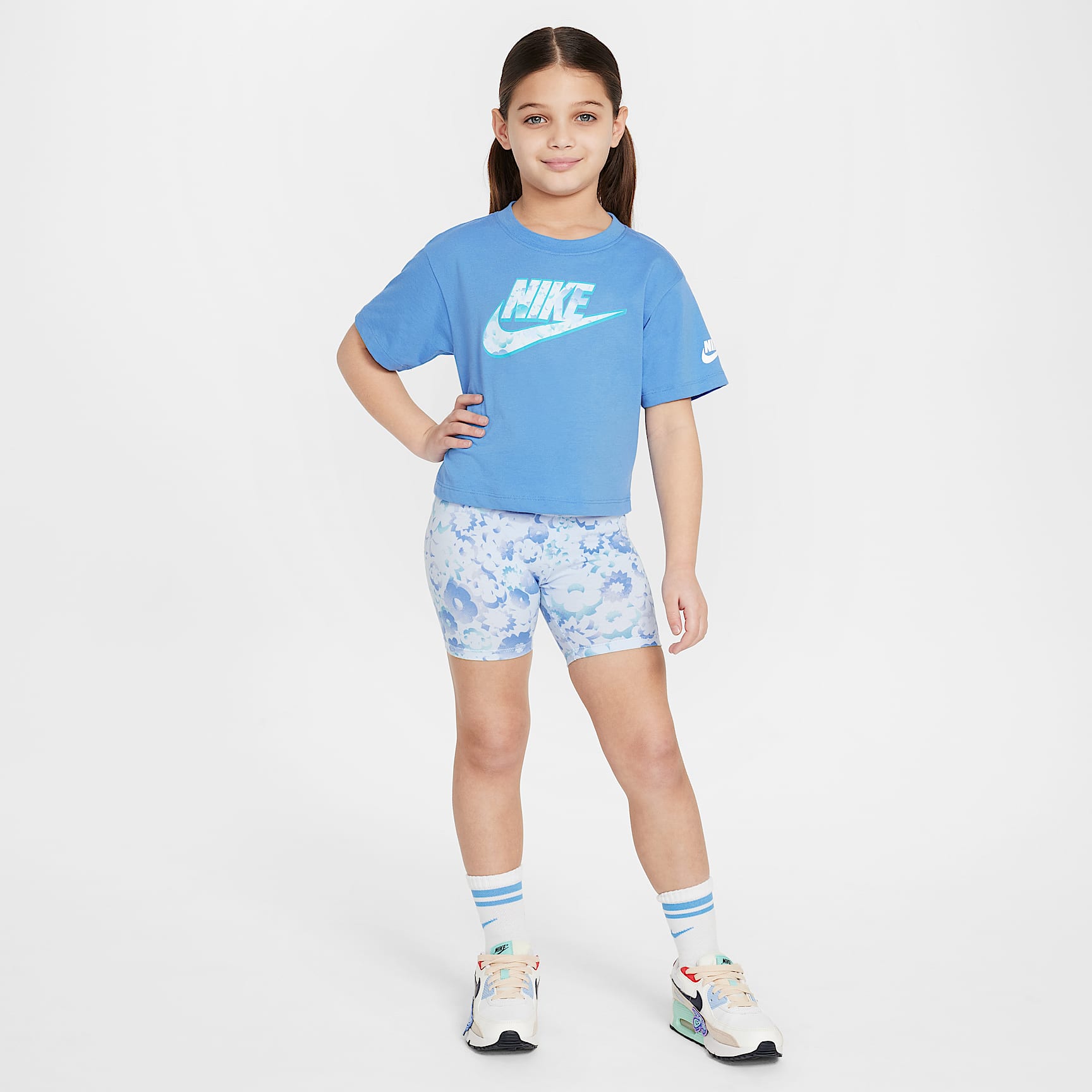 Nike Flow-Ral Little Kids' Boxy Graphic T-Shirt