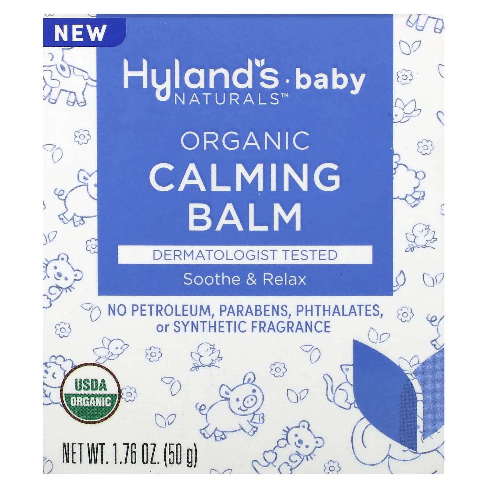 Hyland's Naturals, Детский, органический успокаивающий бальзам, 50 г (1,76 унции)