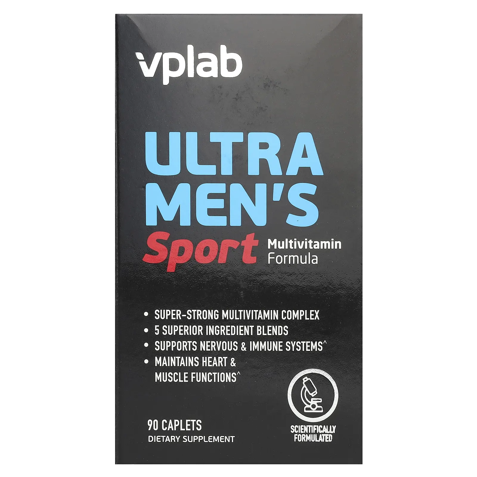 Vplab, Ultra Men’s, мультивитамины для мужчин для физической активности, 90 капсул