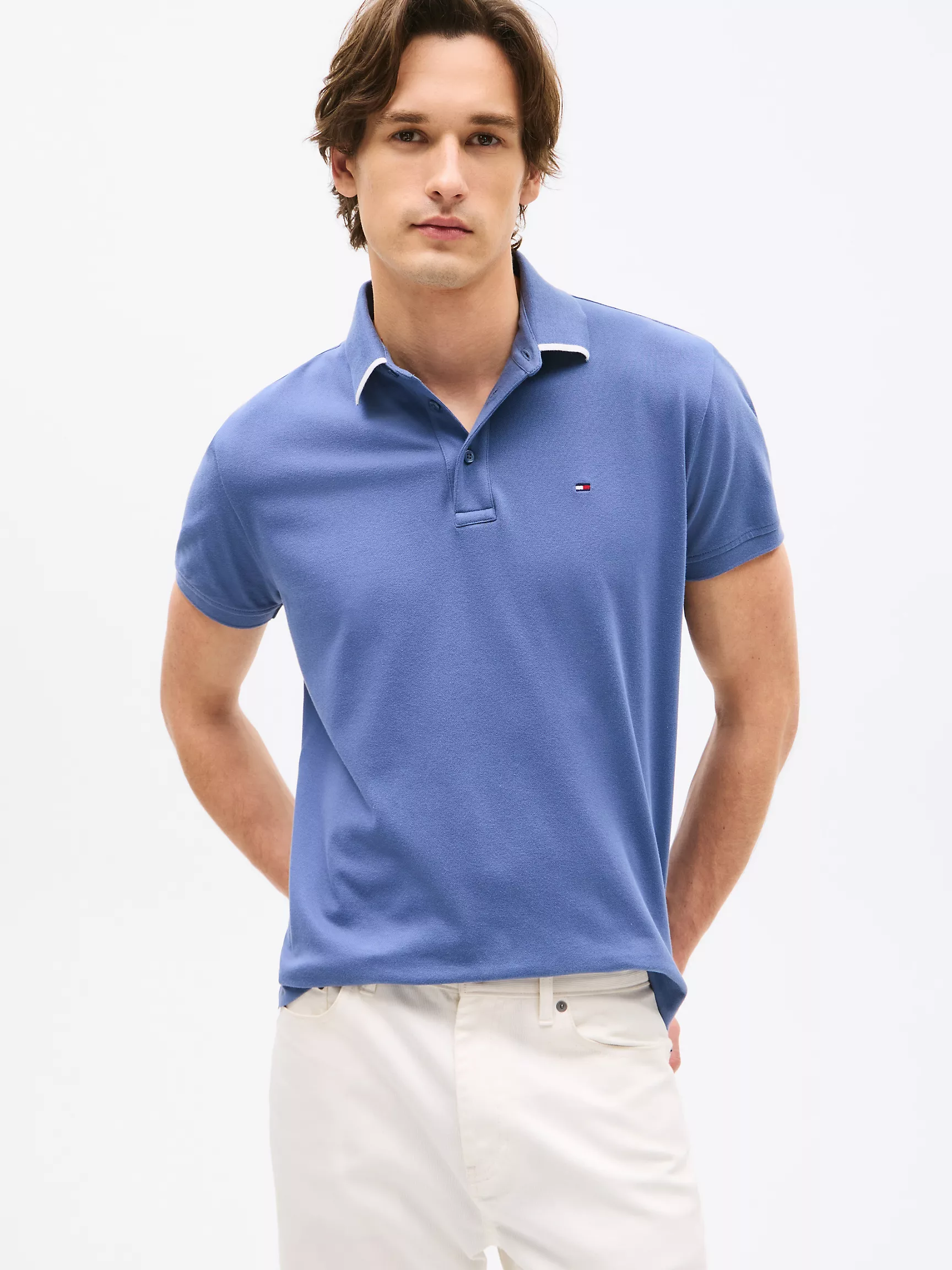 Мужское поло Tommy Hilfiger, Стандартное поло с логотипом под воротником