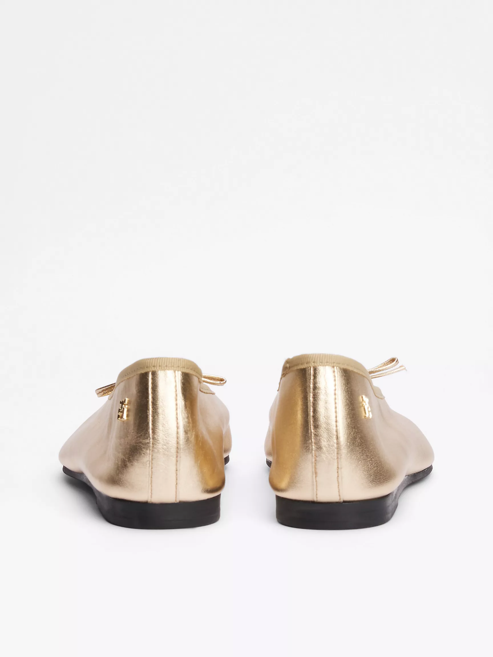 Женская обувь Tommy Hilfiger, Металлизированные кожаные балетки