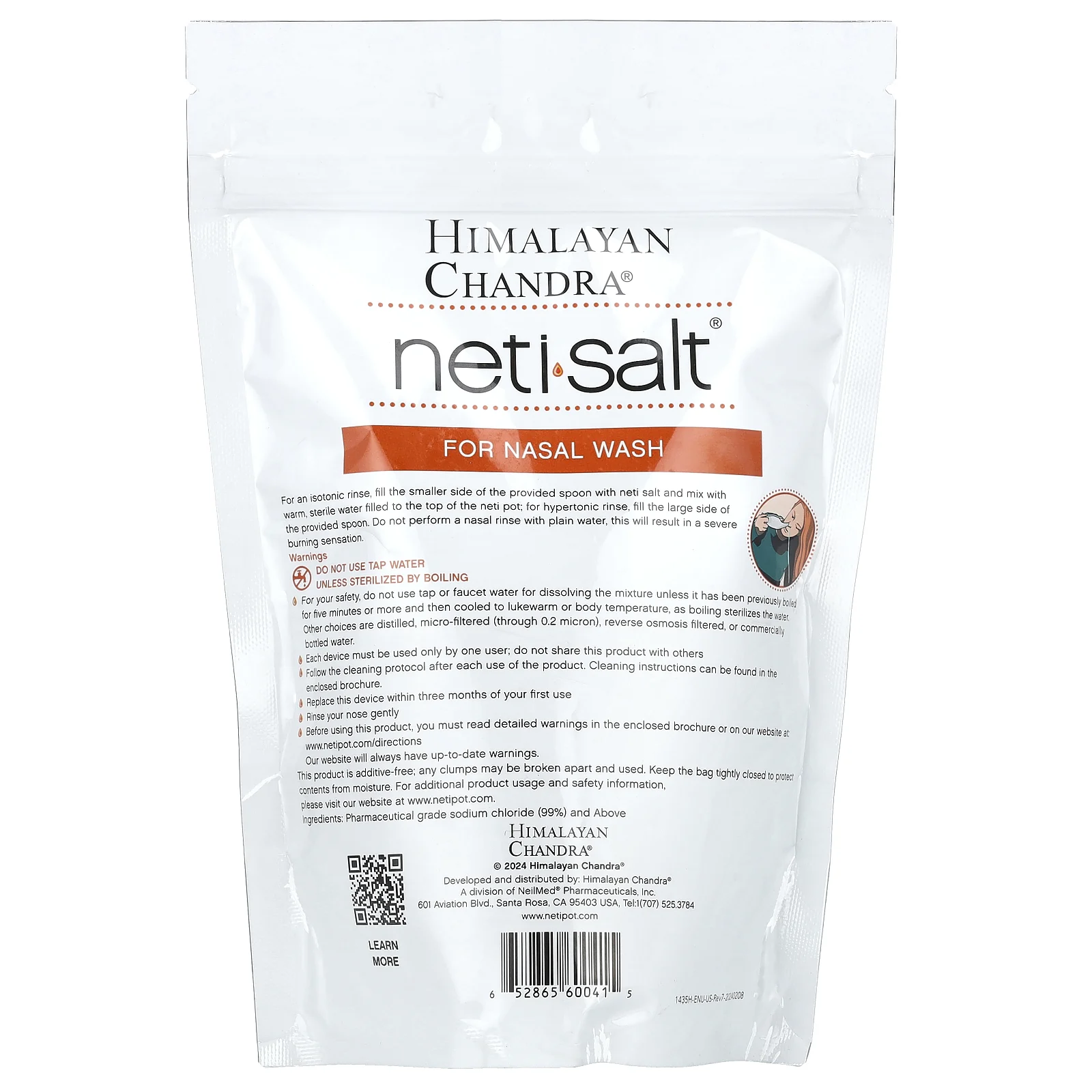 Himalayan Chandra, Neti Salt, соль для промывания носа, 680,3 г (1,5 фунта)