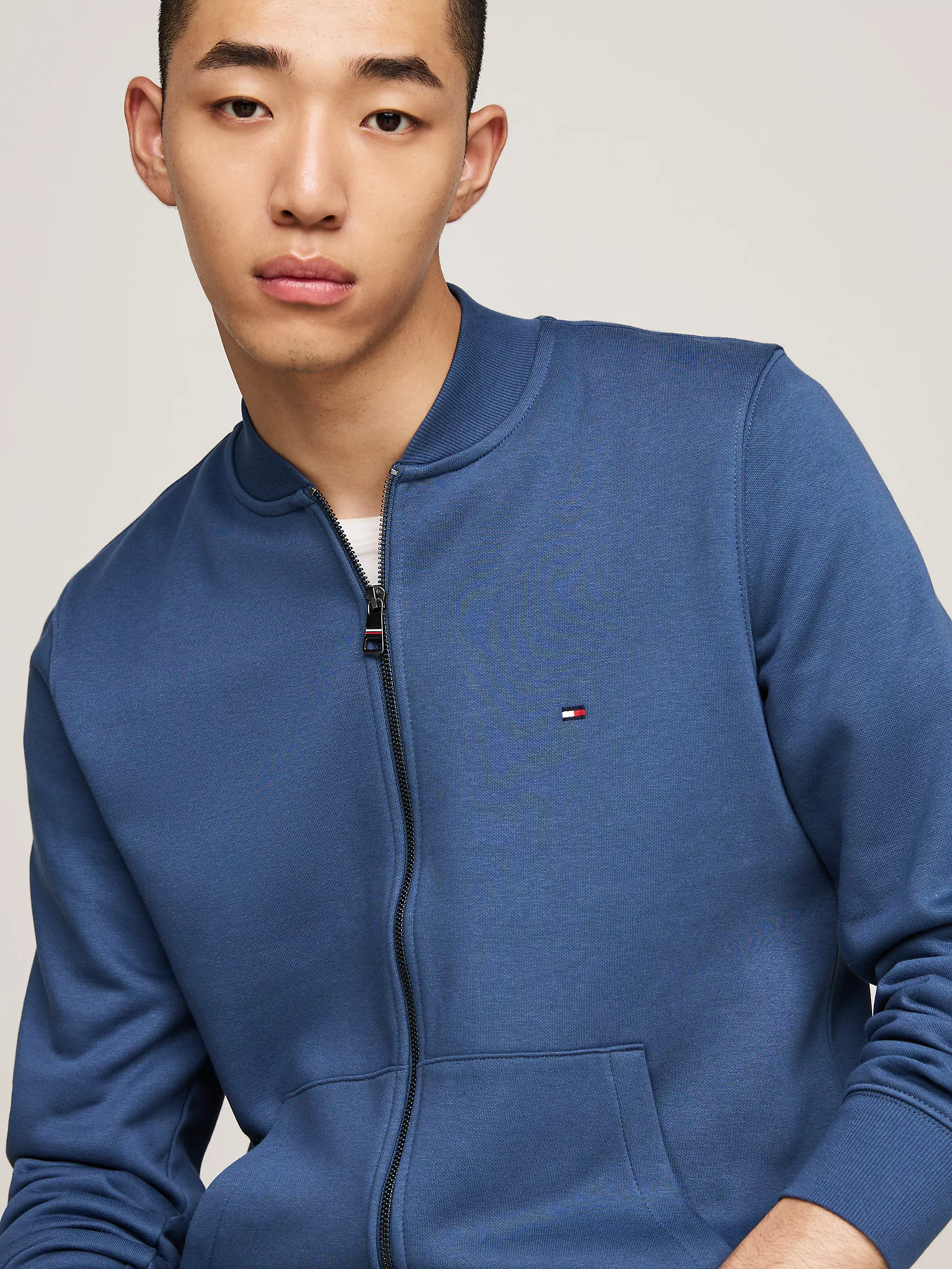 Мужская толстовка Tommy Hilfiger, Свитшот с бейсбольным воротником и молнией