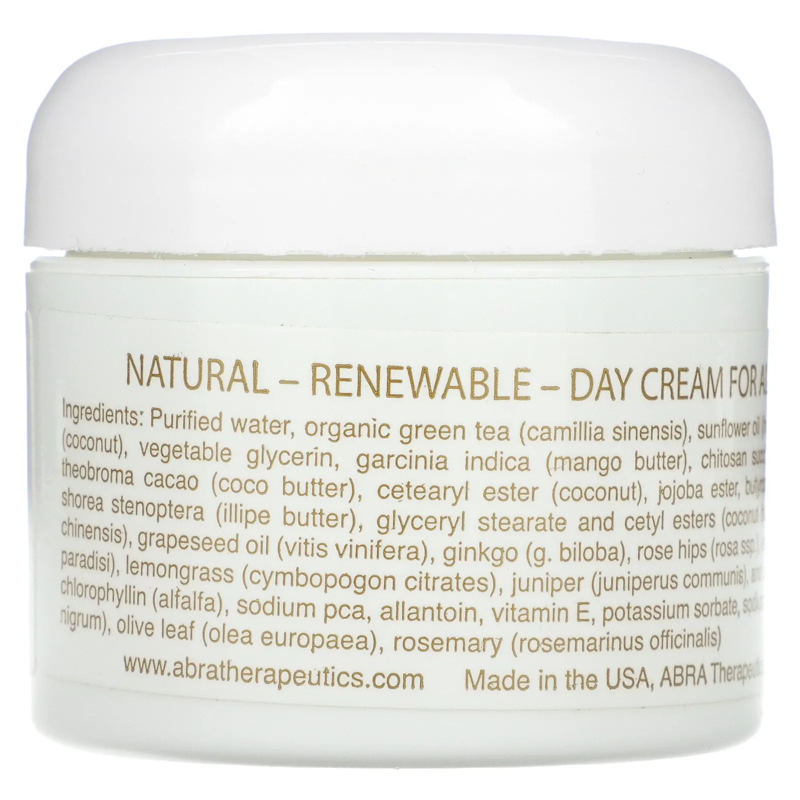 Abra Therapeutics, Дневной защитный крем, 56 г (2 унции)