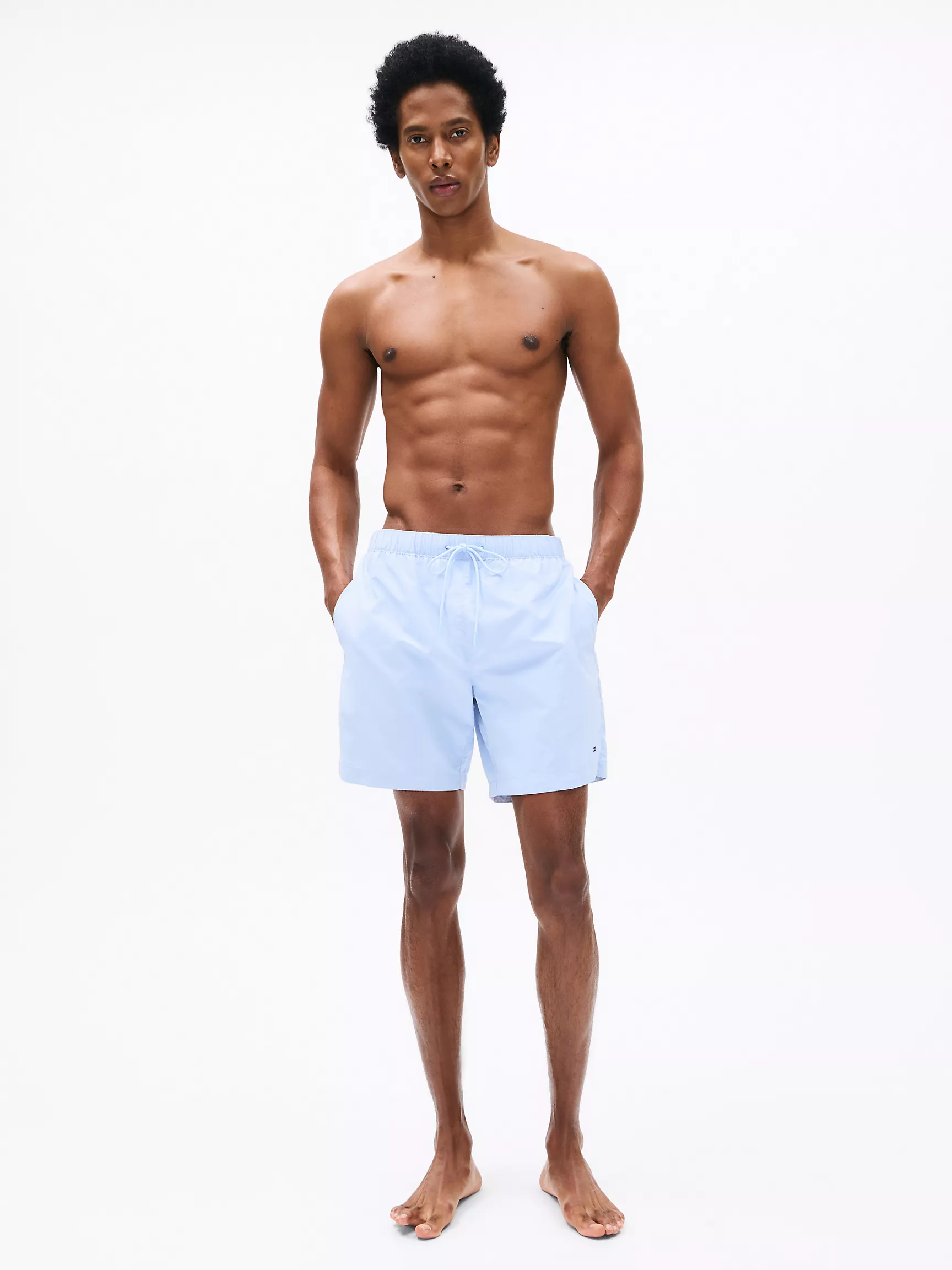 Мужские купальники Tommy Hilfiger, Однотонные плавательные шорты (7 дюймов)