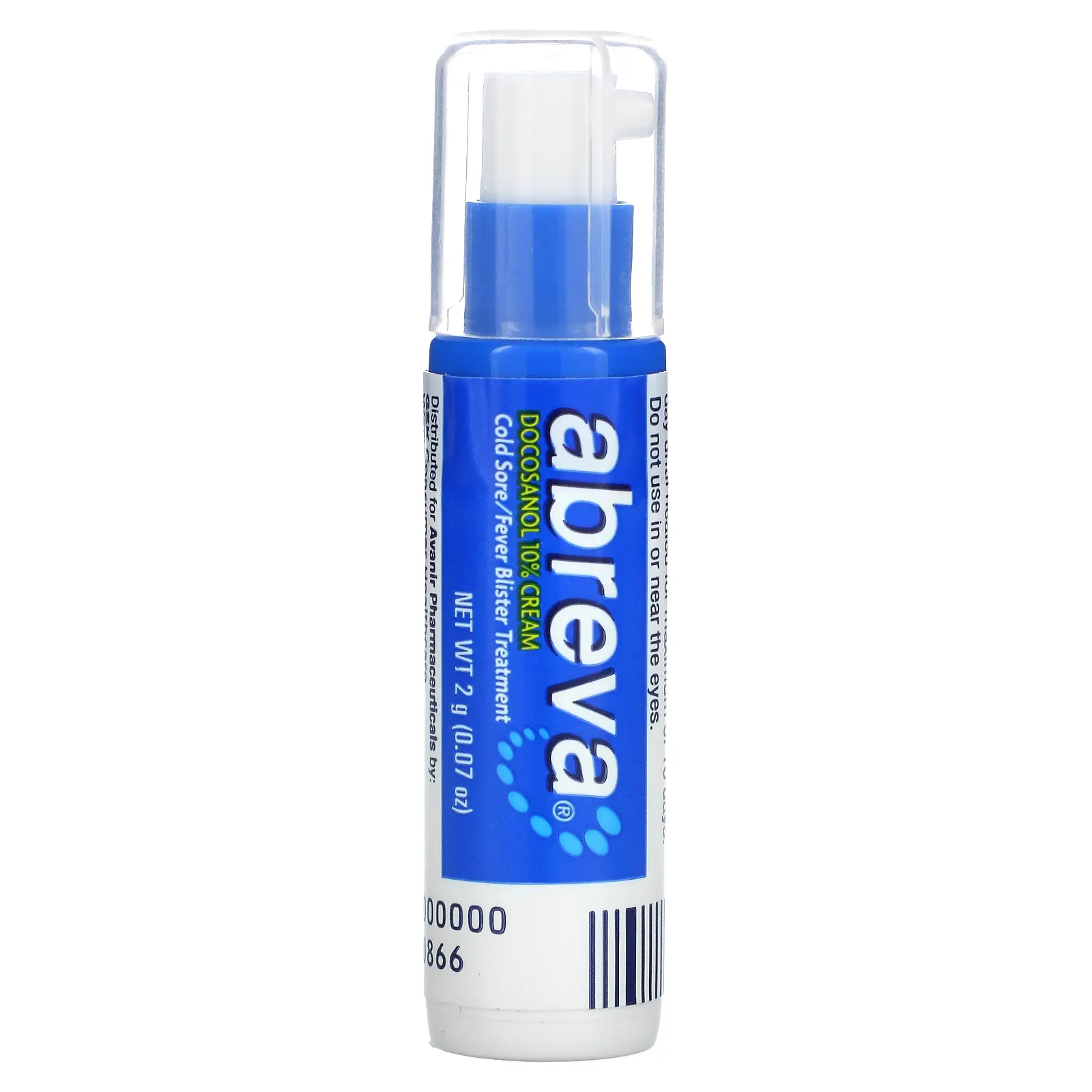 Abreva, блистерное средство от герпеса и лихорадки, переносная и удобная доза, 2 г (0,07 унции)