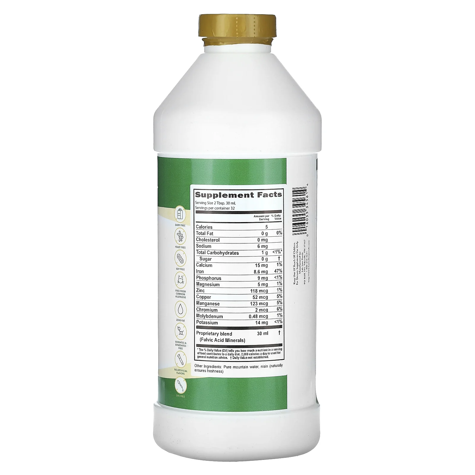 Buried Treasure, Liquid Nutrients, чистые коллоидные минералы, 946 мл (32 жидких унции)