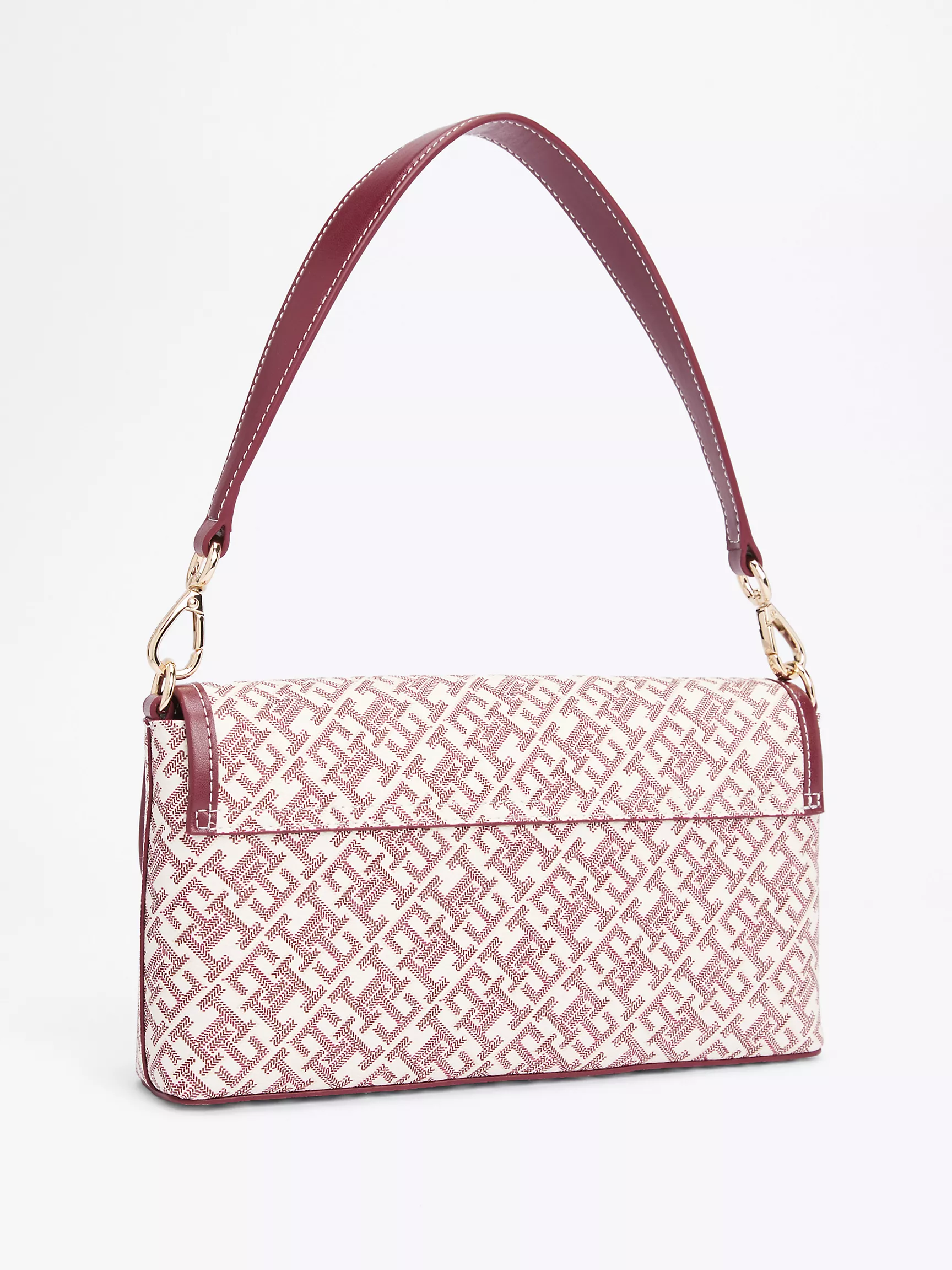 Женская сумка Tommy Hilfiger, Сумка через плечо с клапаном и монограммным узором