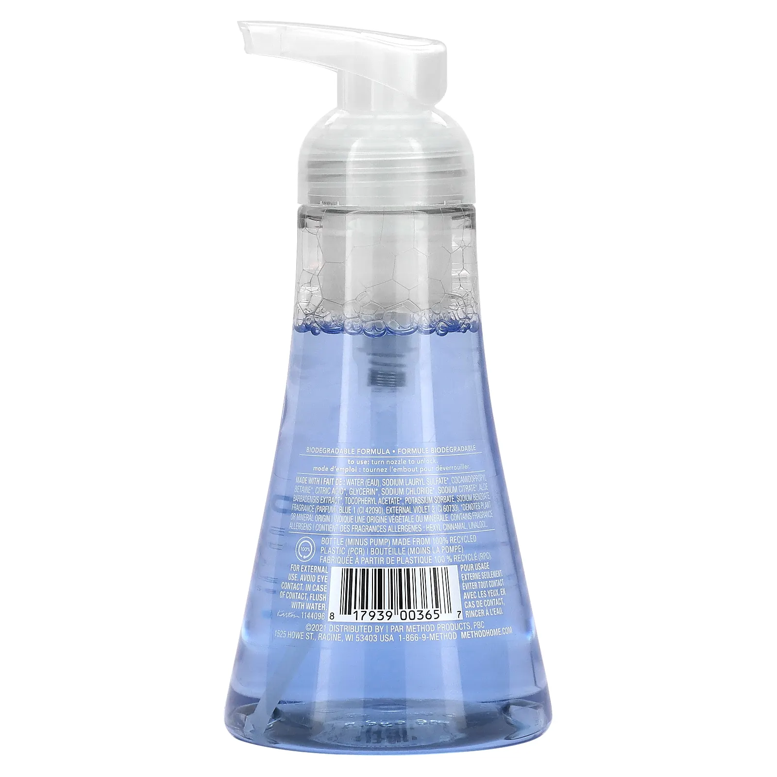 Method, Пенящееся мыло для рук, морские минералы, 300 мл (10 жидк. Унций)