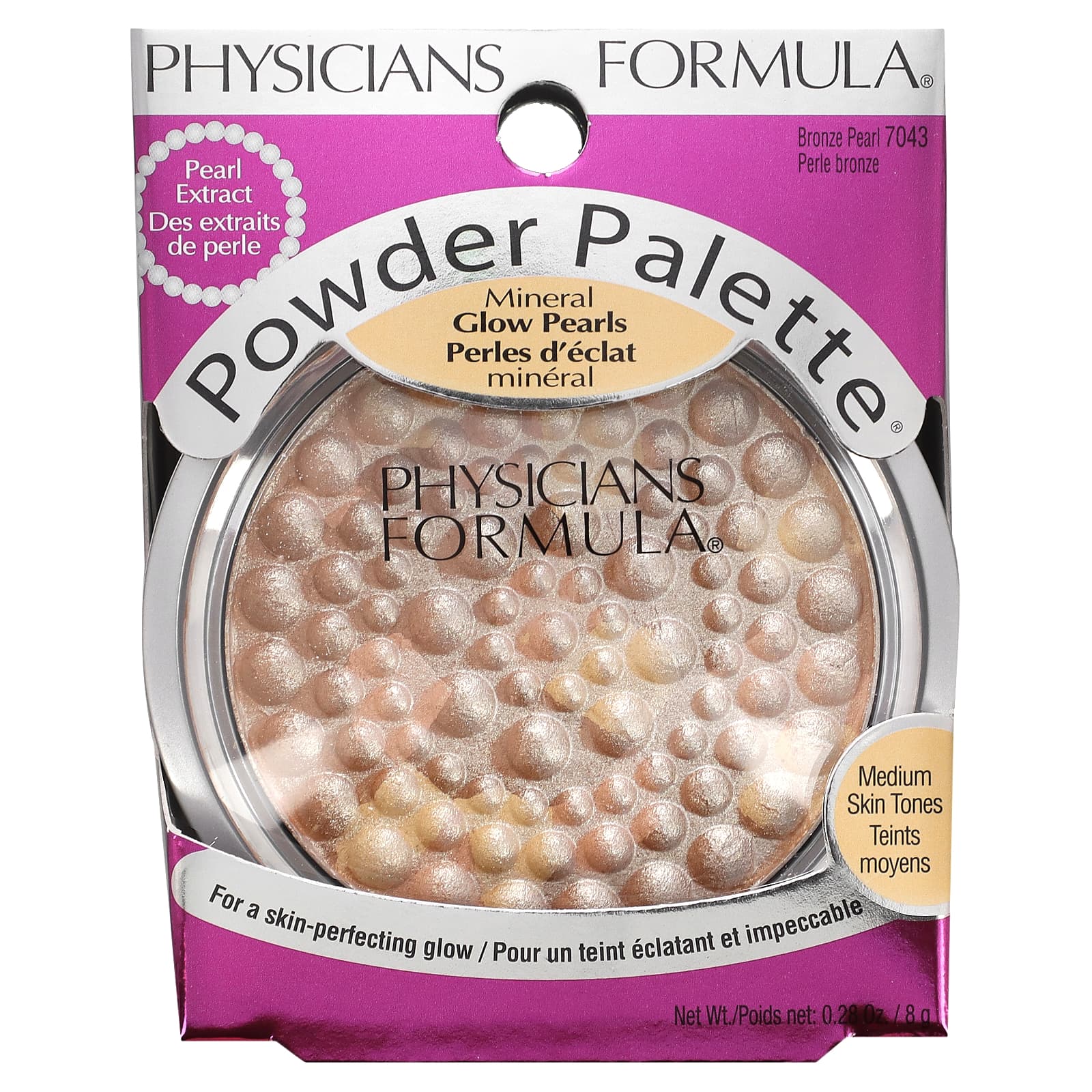 Physicians Formula, Пудра, минеральный жемчуг, бронзовый жемчуг, 8 г (0,28 унции)
