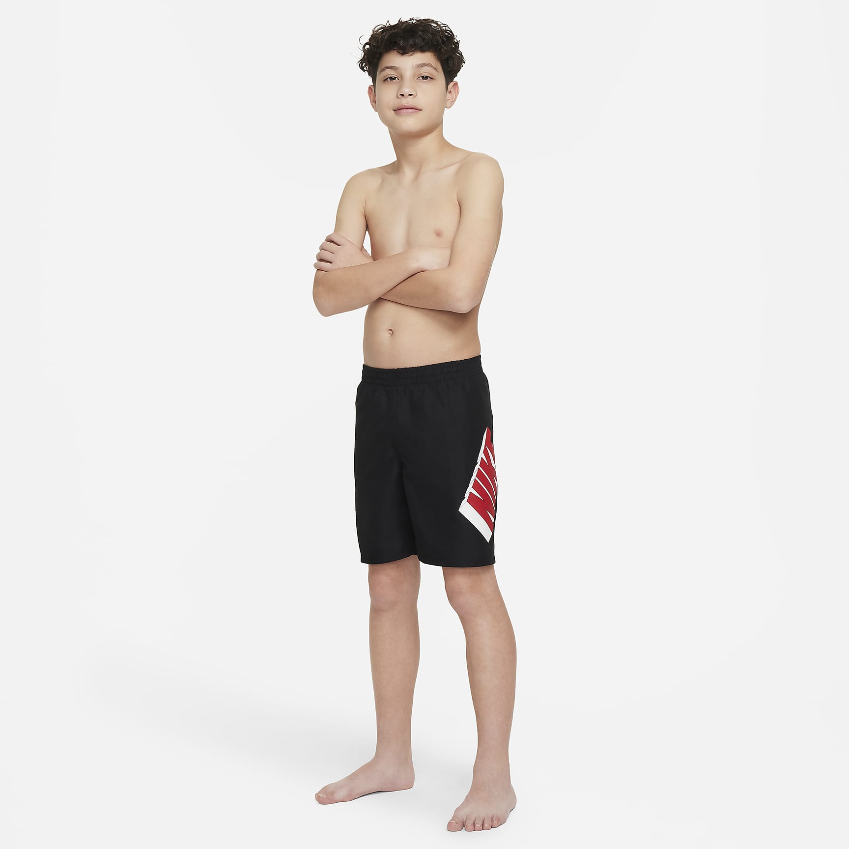 Nike Swim 3-D Big Kids' (Boys') 7" Volley Shorts