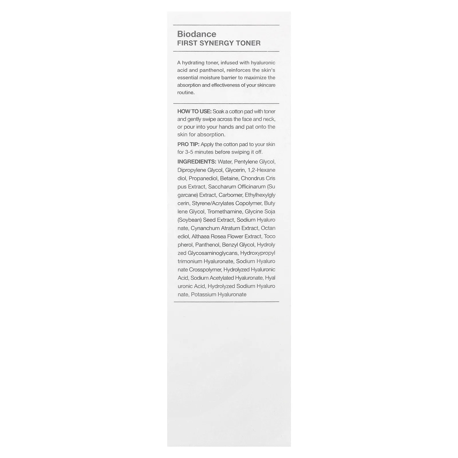 Biodance, First Synergy тонер, 150 мл (5,07 жидк. унции)
