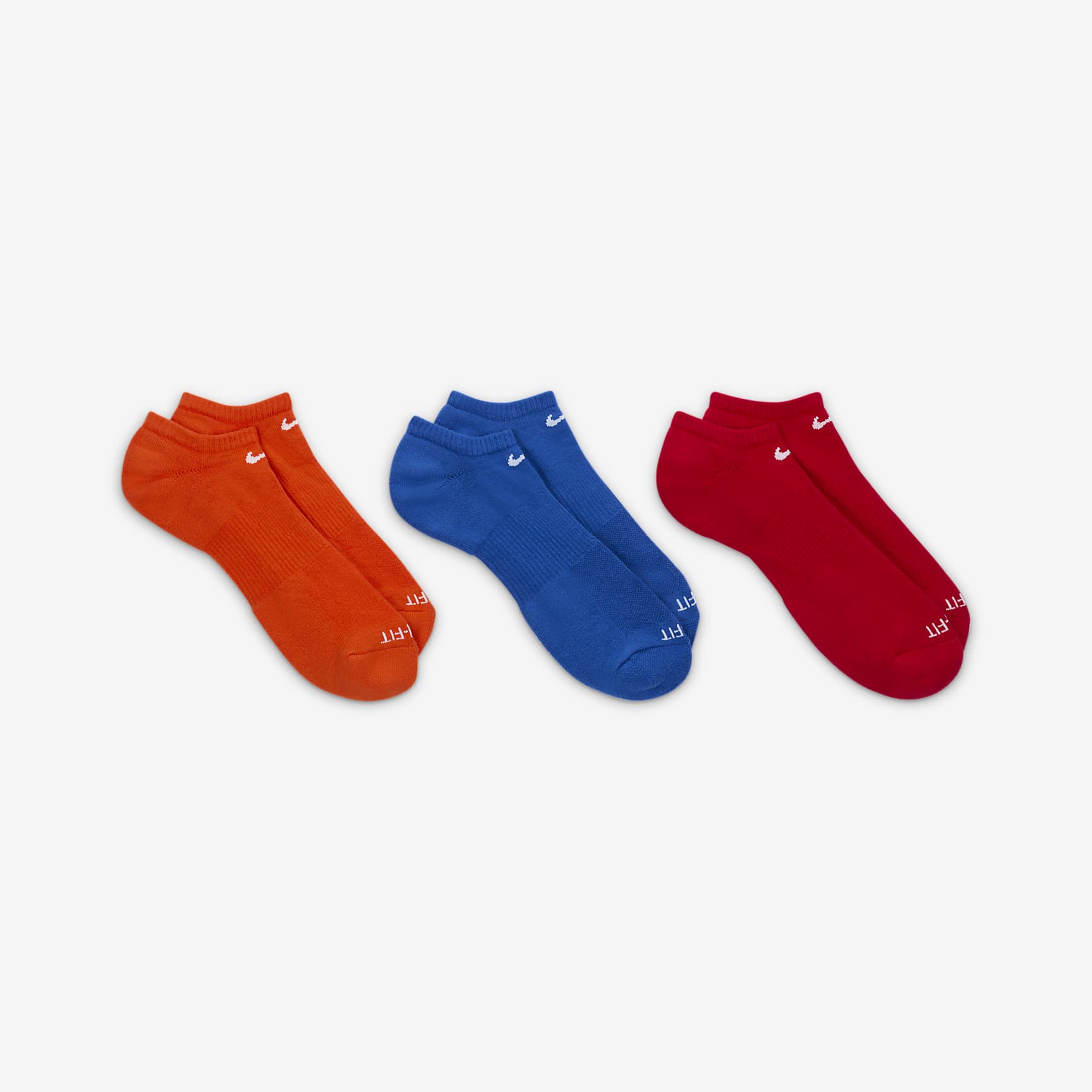 Nike Everyday Plus Cushion Training No-Show Socks (3 Pairs)