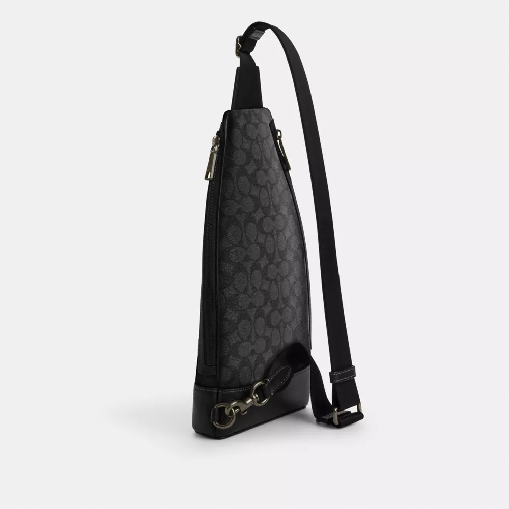 Сумка COACH Dominic Sling Pack In Signature Canvas