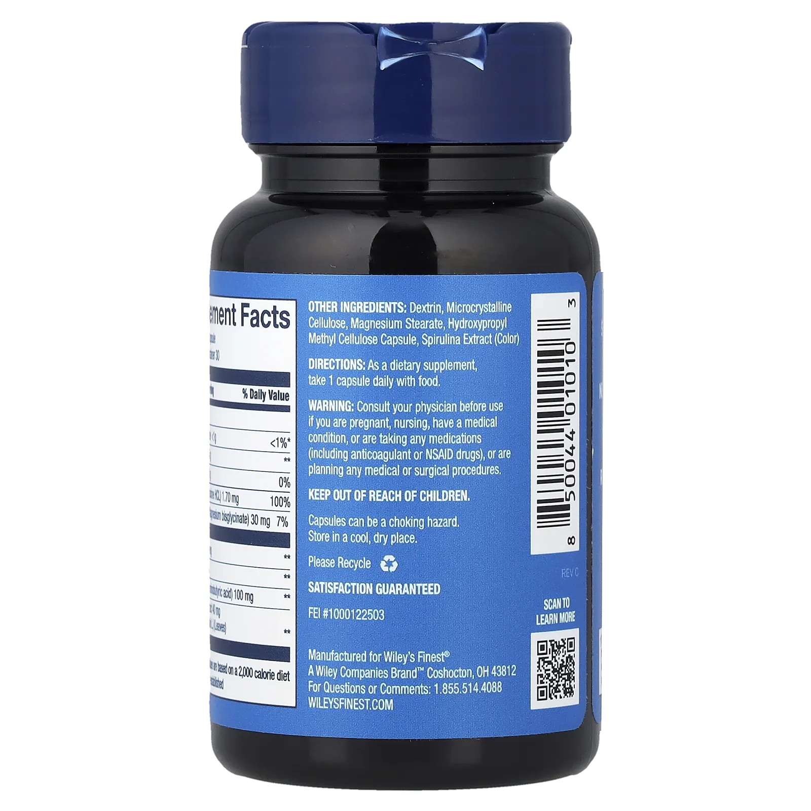 Wiley's Finest, Relax Focus, 30 капсул