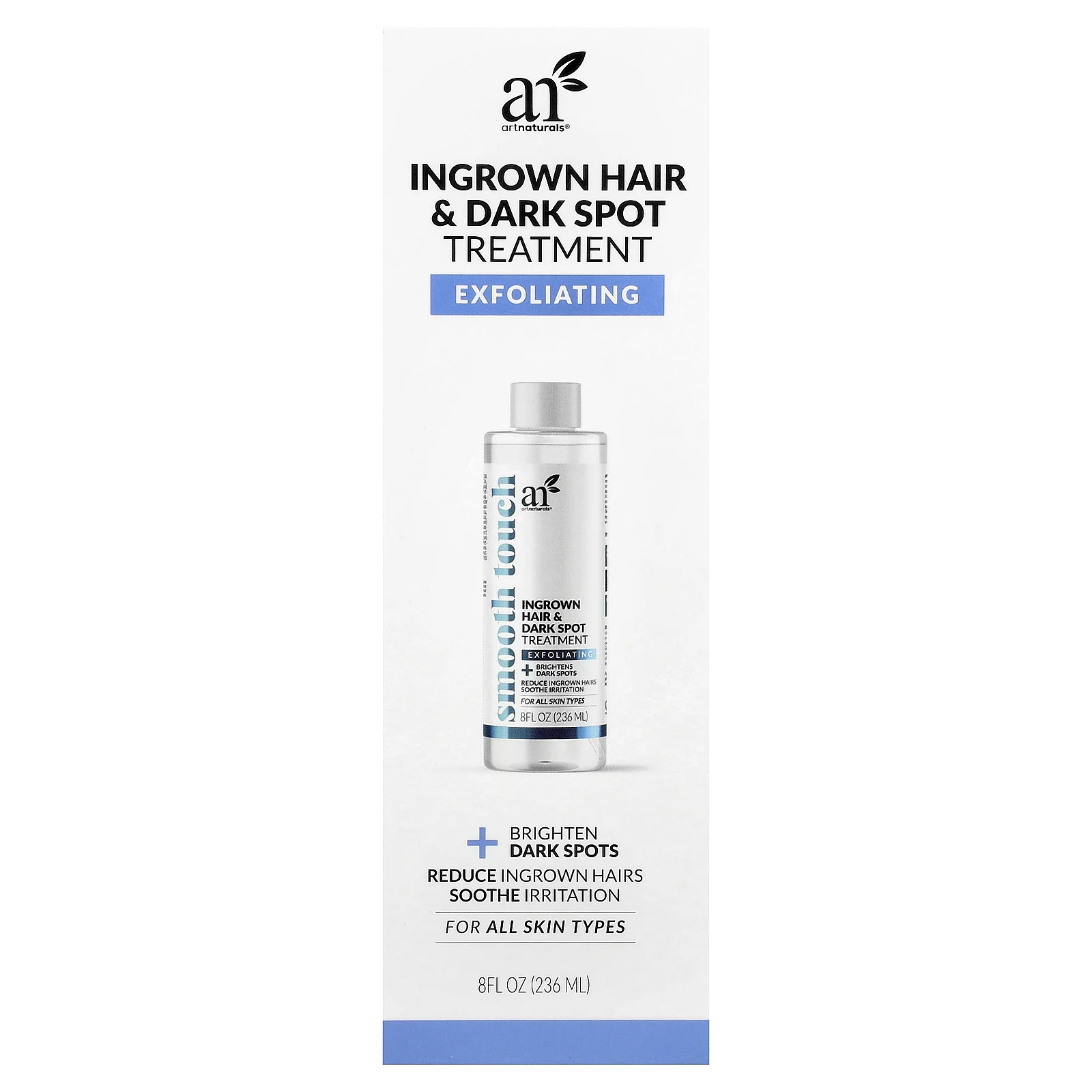artnaturals, Средство для лечения вросших волос и темных пятен, для всех типов кожи, 236 мл (8 жидк. Унций)