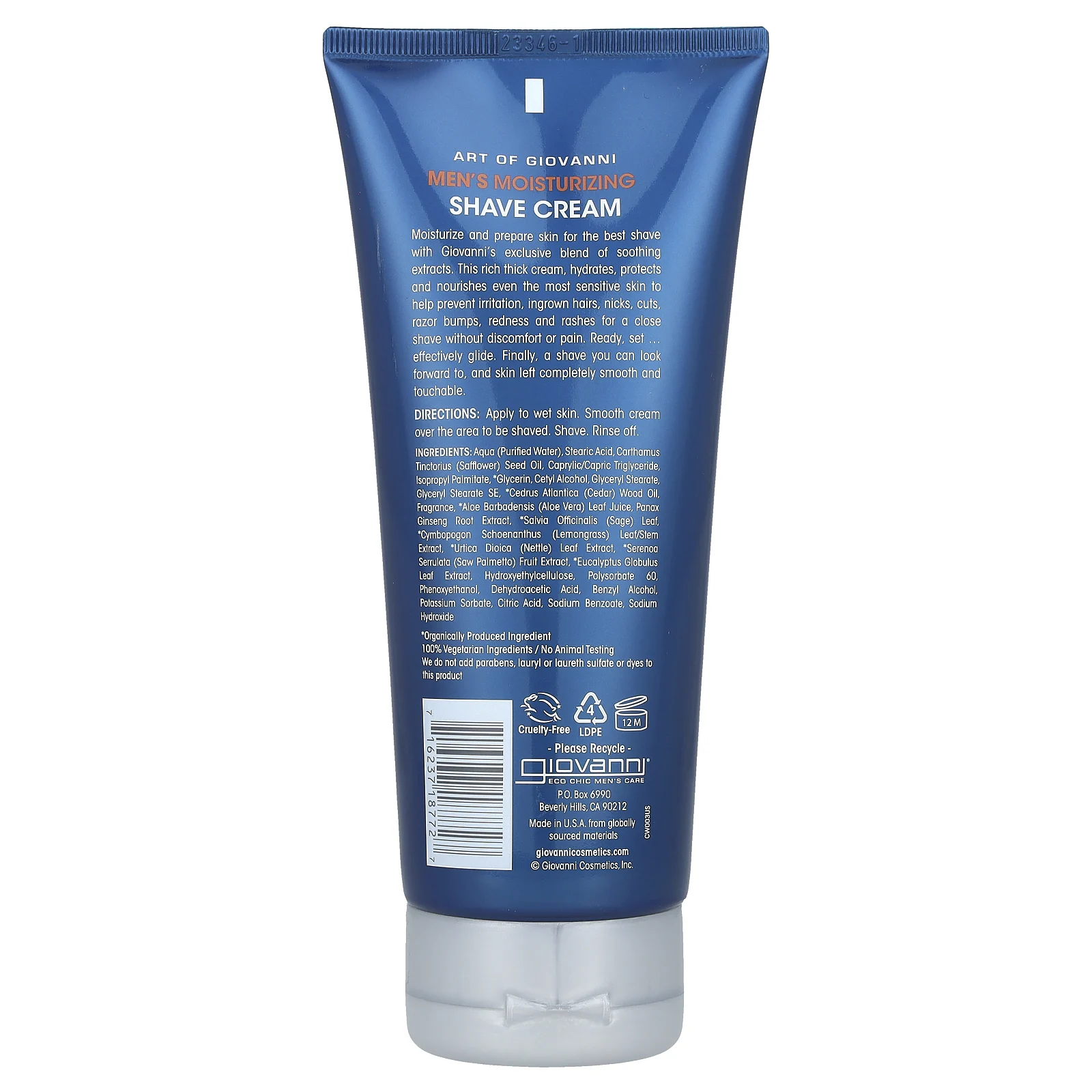 Art Of Giovanni, увлажняющий крем для мужчин, 207 мл (7 жидк. Унций)