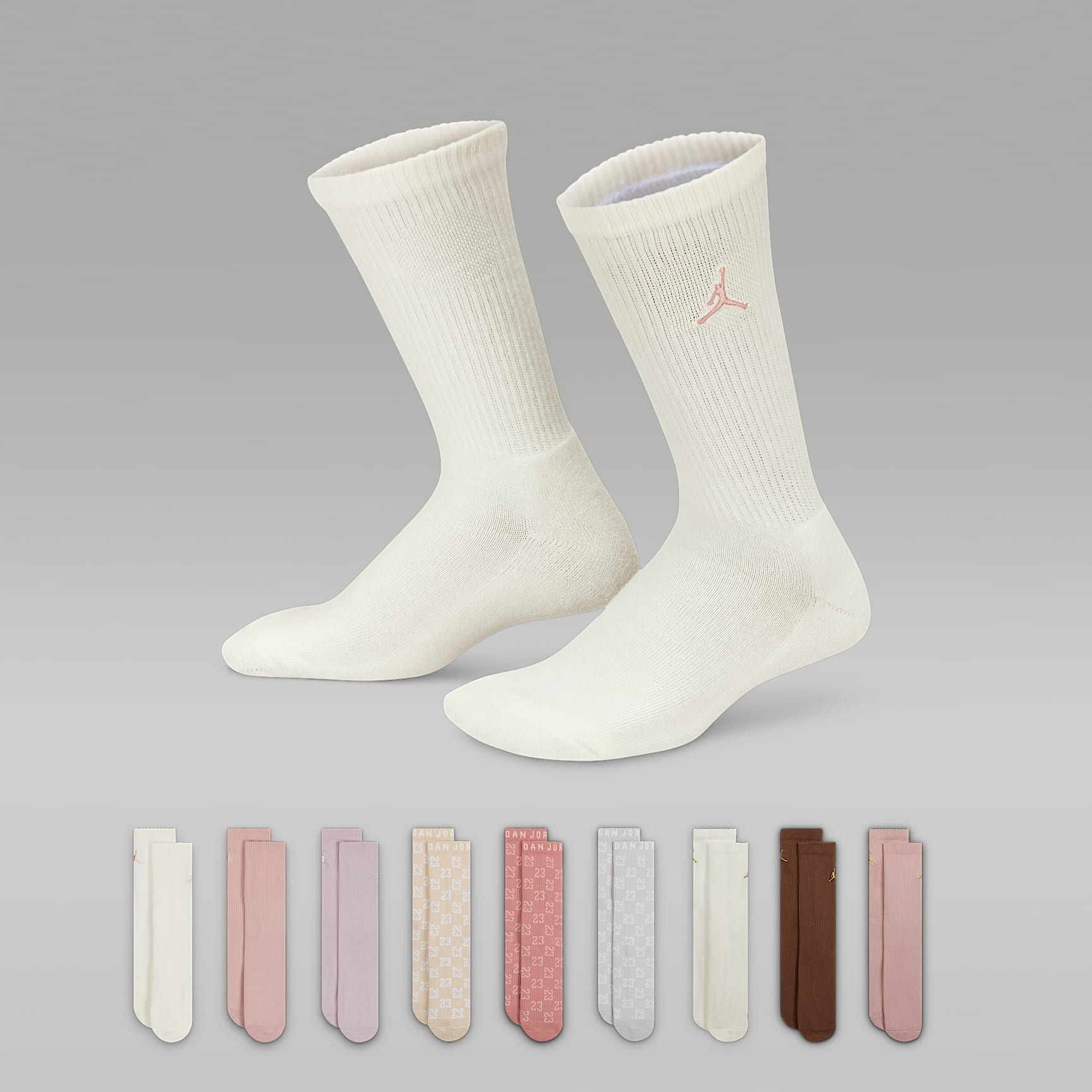 Jordan Big Kids' Holiday Crew Gift Box (9 Pairs)